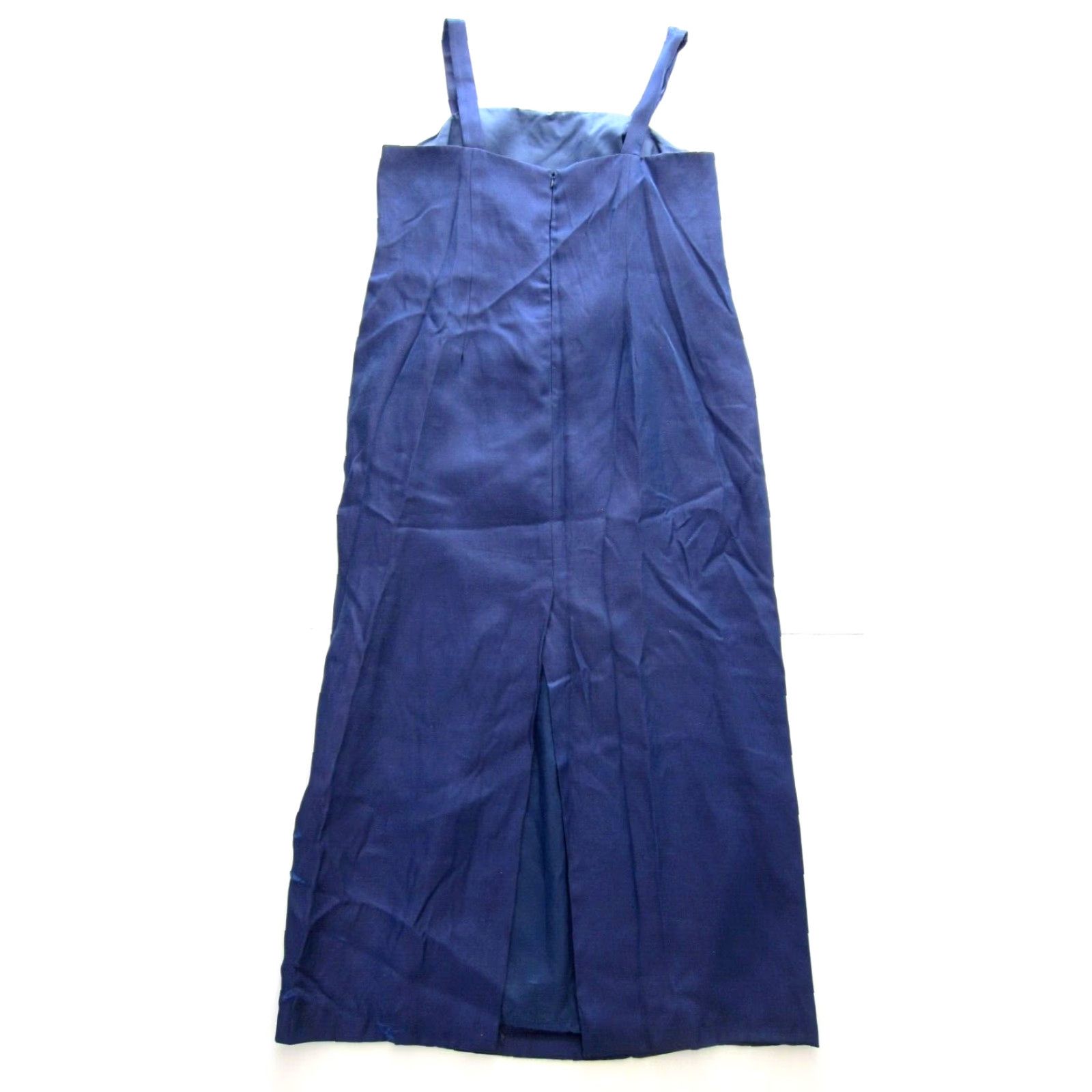Alex Evenings VINTAGE Alex Evenings Blue Satin Long Maxi Formal Tank Dress Women Petite 16 Size XXL / US 16-18 / IT 52-54 - 2 Thumbnail