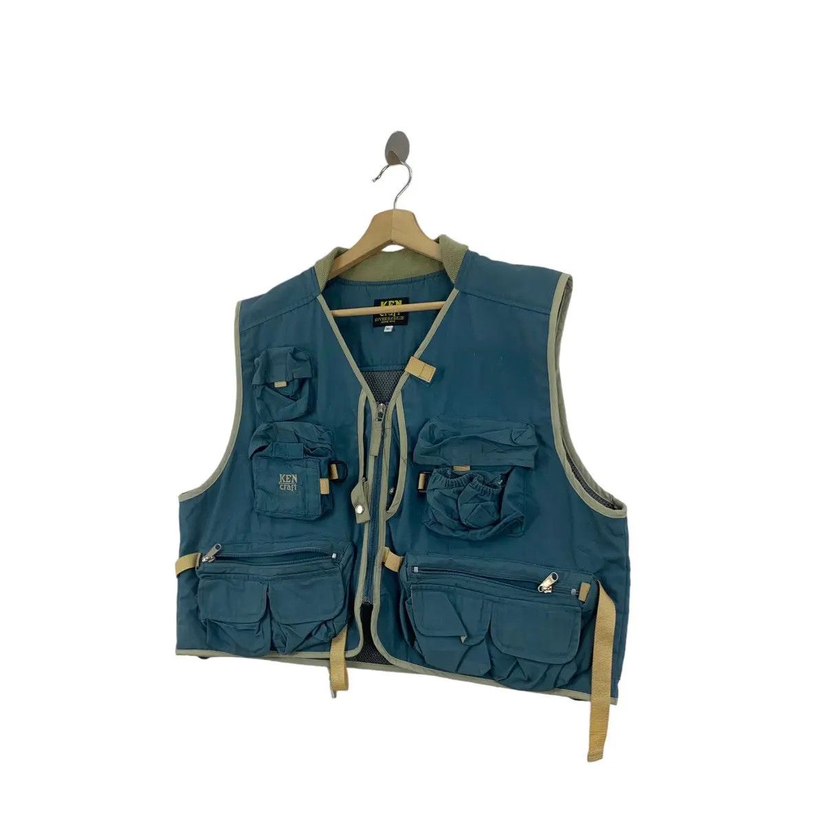 Vintage Vtg KENCRAFT RIVER BREEZE Outdoor Pocketable Fishing Vest Size US XL / EU 56 / 4 - 3 Thumbnail