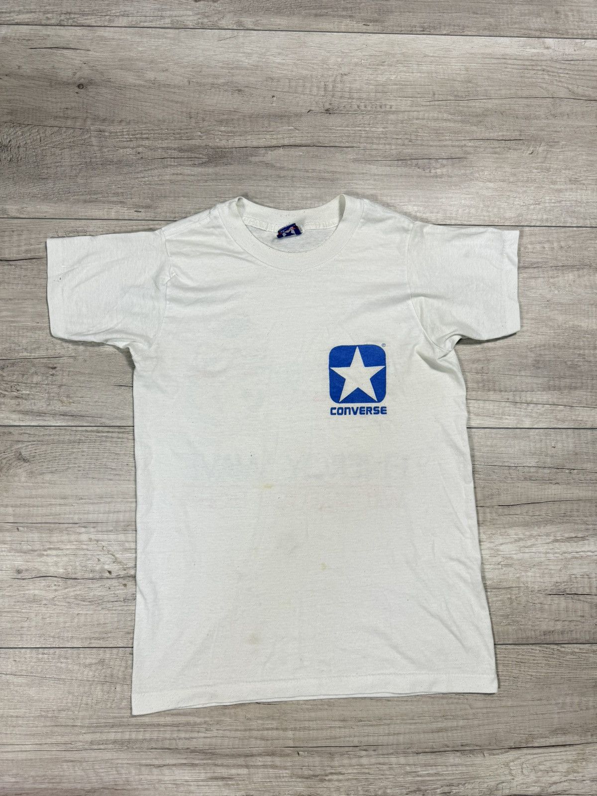 Converse Vintage Converse Energy Wave Made In USA Vintage T-shirts Size US S / EU 44-46 / 1 - 1 Thumbnail