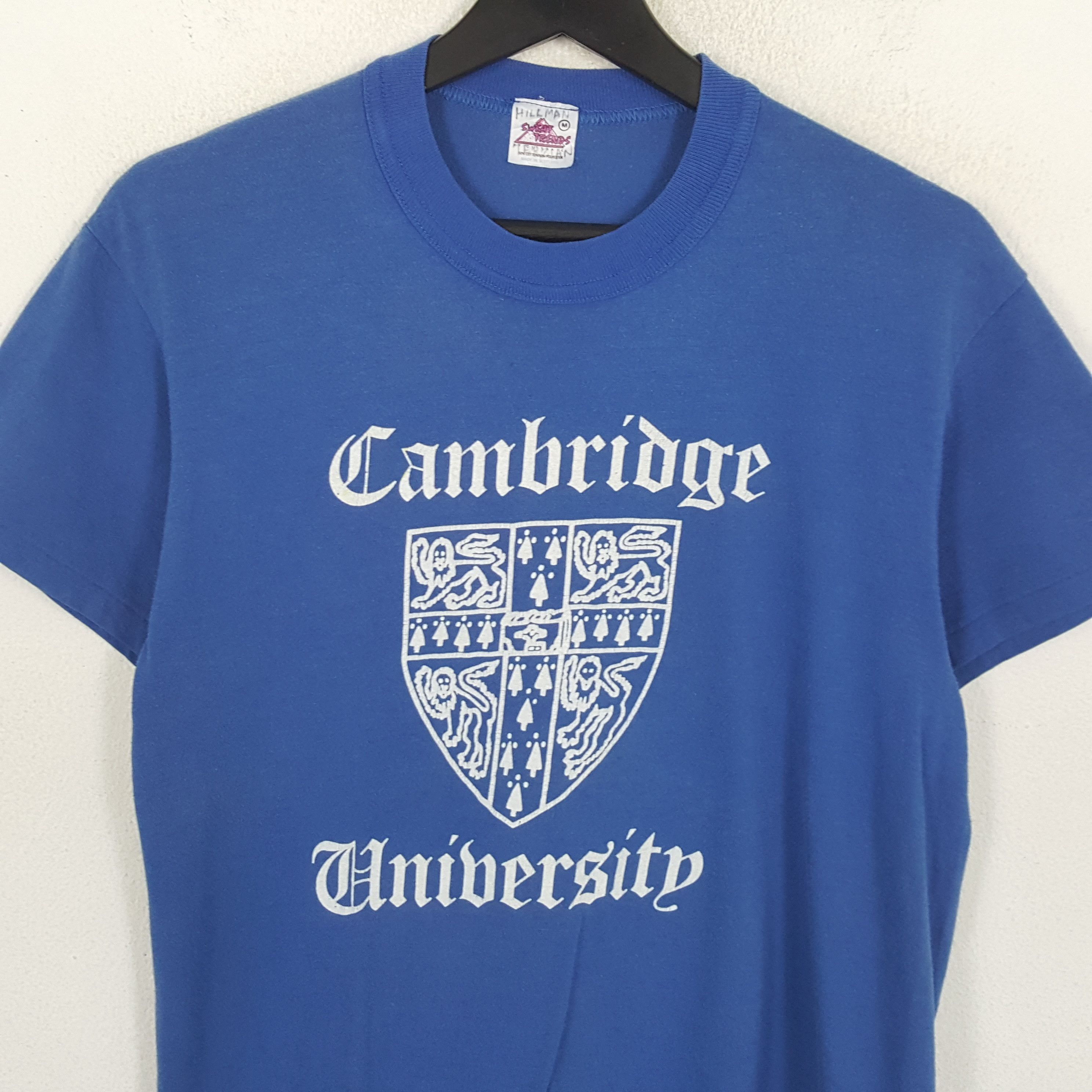 Vintage UNIVERSITY CAMBRIGDE Tshirt Vintage Logo Design Size US M / EU 48-50 / 2 - 2 Thumbnail