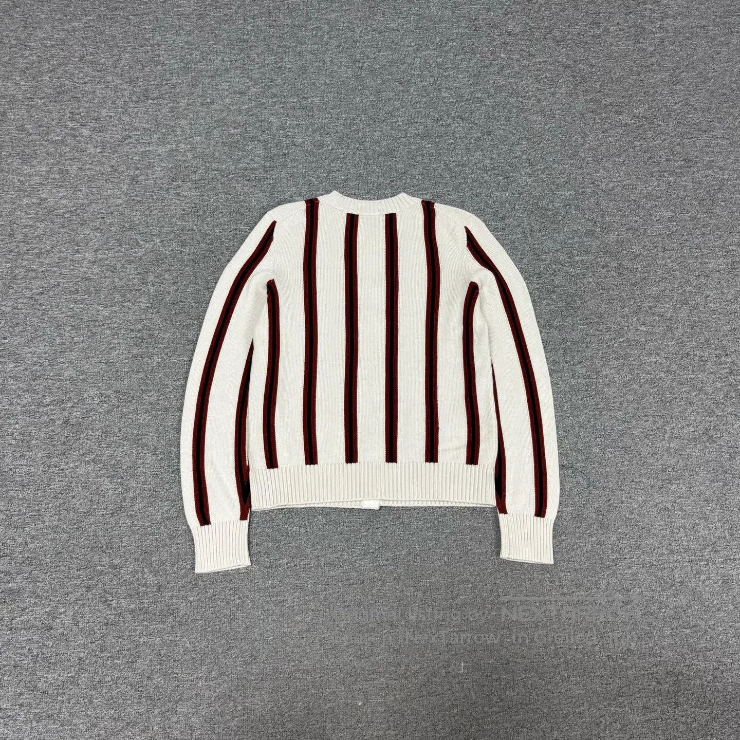 Chanel Chanel Vertical stripes; Knit cardigan| Size M / US 6-8 / IT 42-44 - 2 Thumbnail