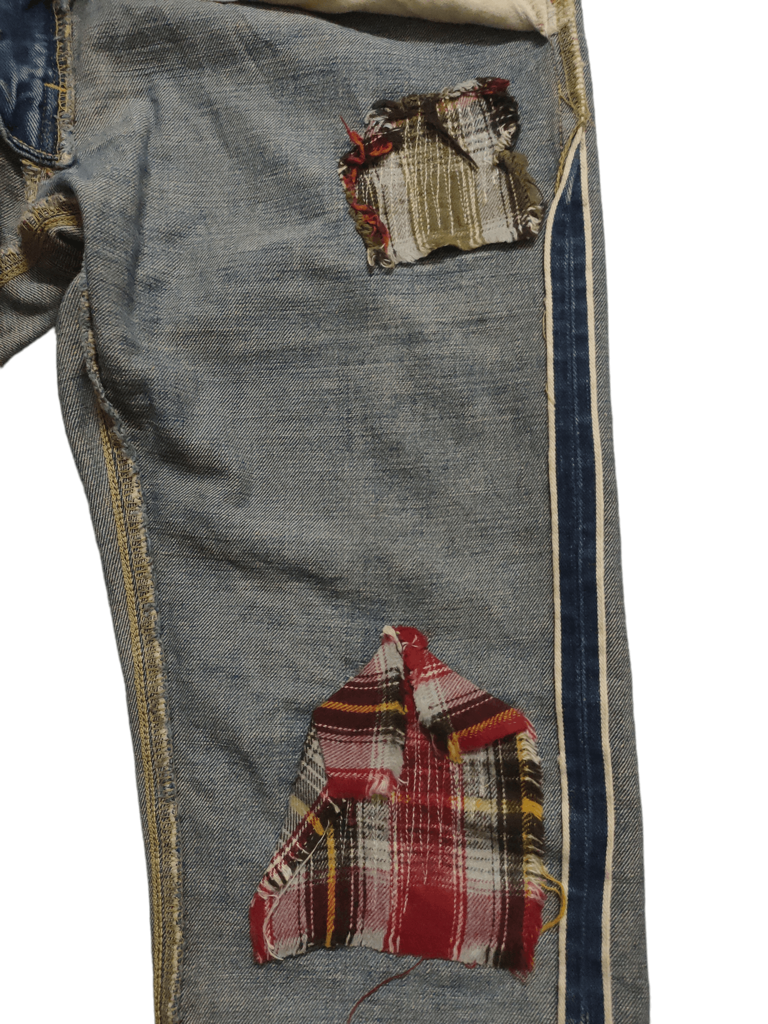 Lee × Vintage Vintage LEE Riders Selvage x Patch x Distressed Size US 32 / EU 48 - 16 Thumbnail