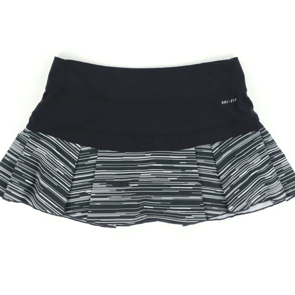 Nike Nike High Stretch Dri-Fit Pleated Tennis Skort Black Colorblock Women's S Size ONE SIZE - 4 Thumbnail