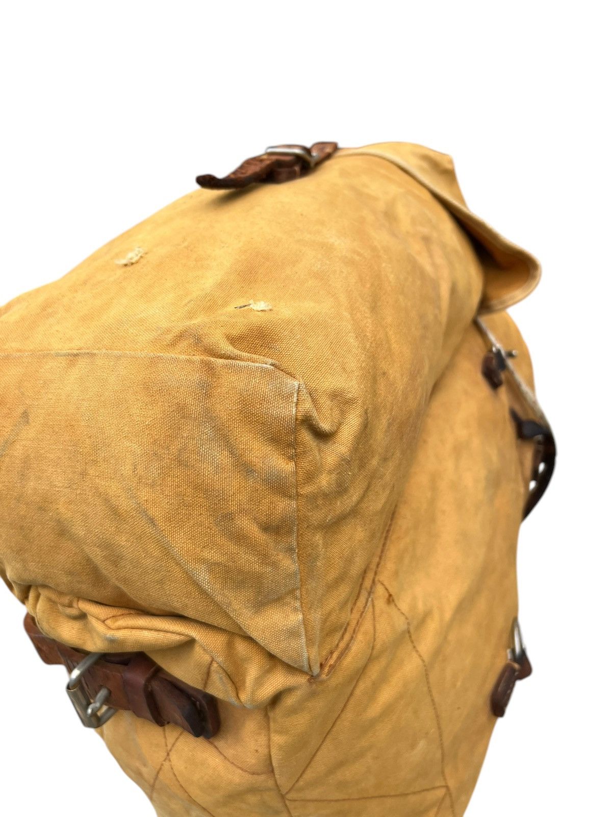 Vintage Distress Fade 60s 70s Japan Duck Canvas Hiking Backpack Huge Size ONE SIZE - 16 Thumbnail