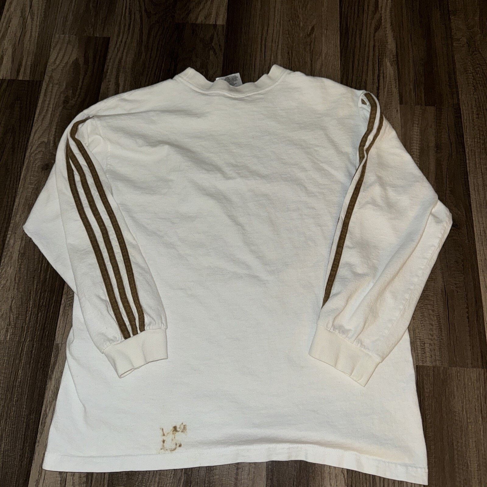 Adidas Vintage Adidas Long Sleeve Shirt White Medium 18x22 Size US M / EU 48-50 / 2 - 4 Thumbnail