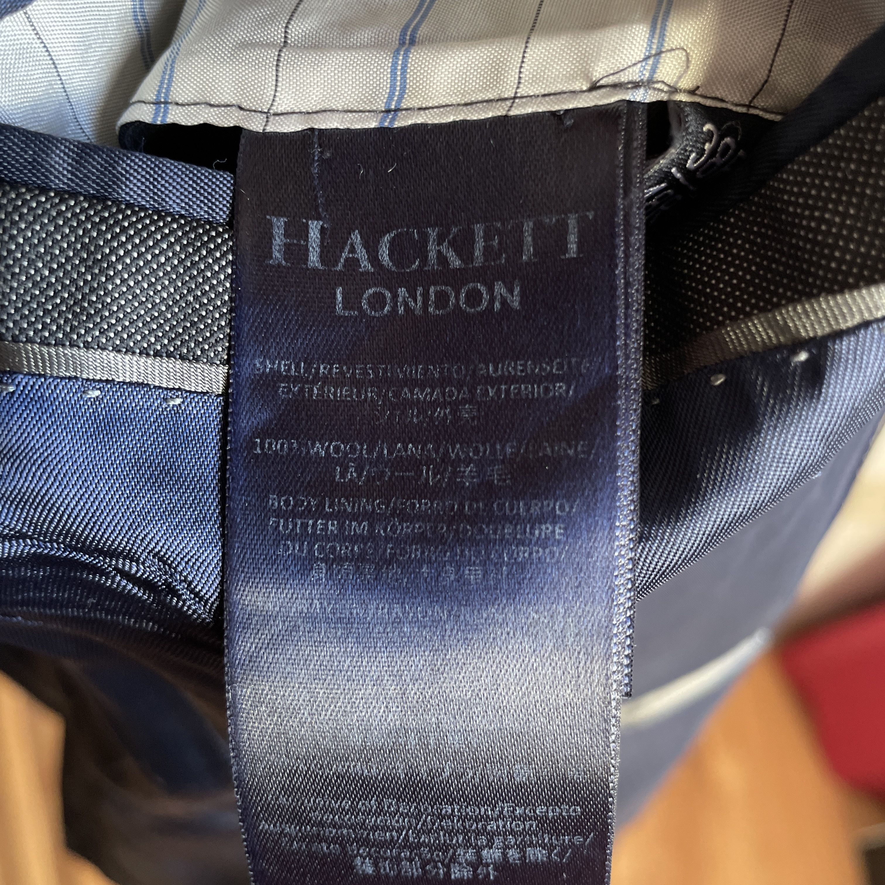 Hackett Hackett Pinhead Charcoal Gray Wool Suit Size EUR48R/UK/US38R Size 38R - 16 Thumbnail