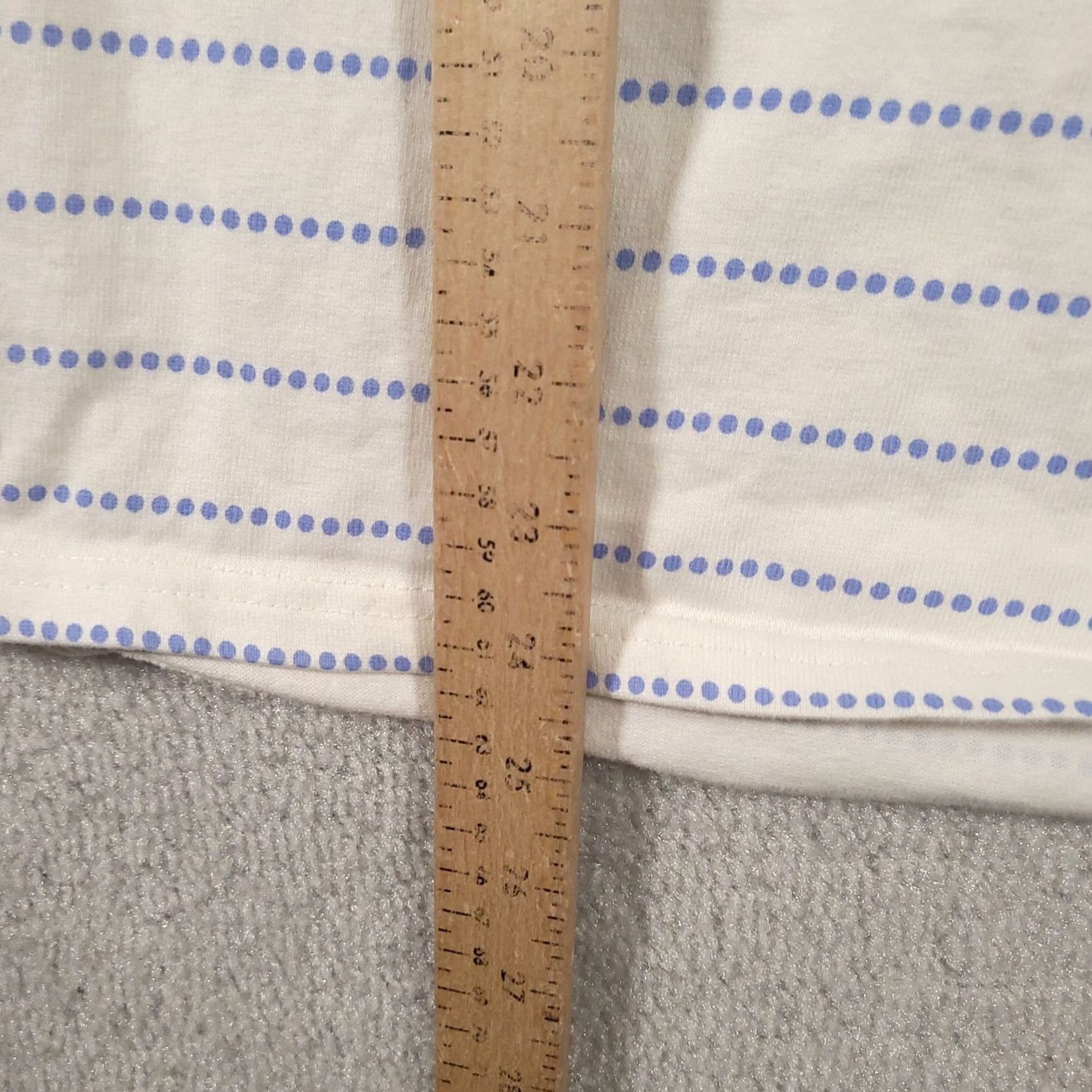 Vintage Joules Top White Blue Sz 6 Long Sleeve Striped Size M / US 6-8 / IT 42-44 - 6 Thumbnail