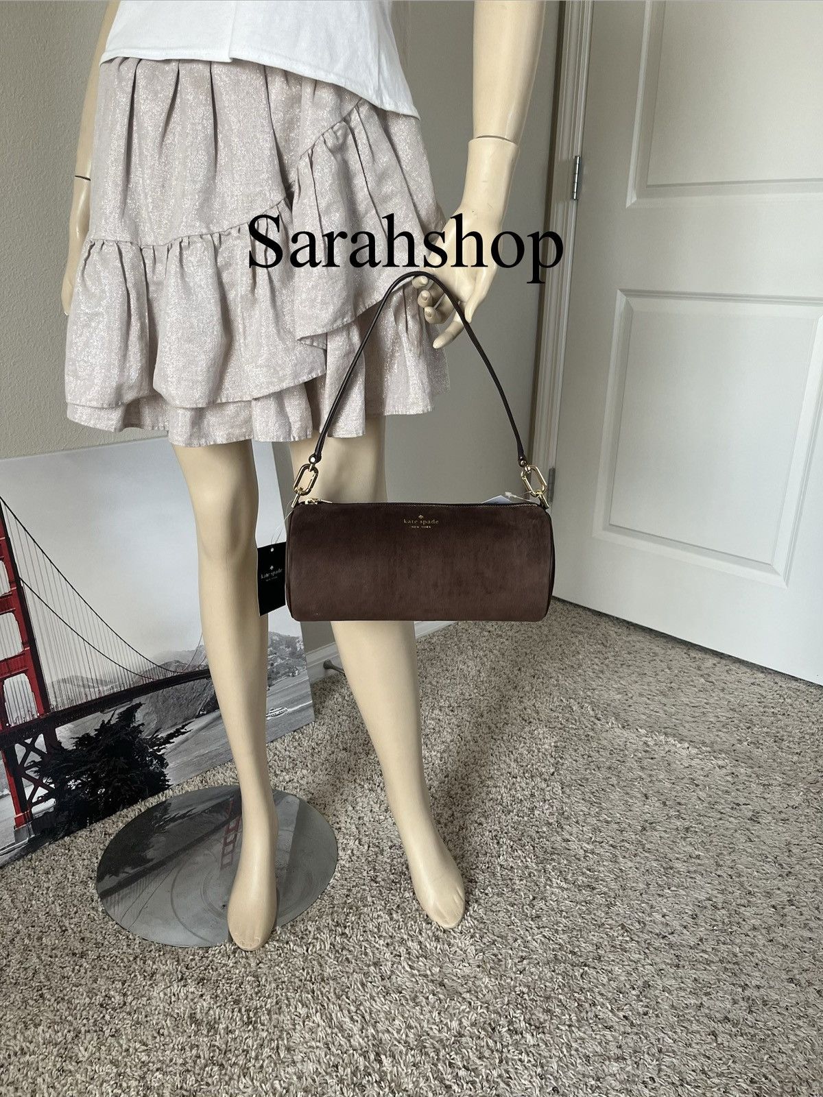 Kate Spade Kate Spade Roulette Suede Medium Shoulder Bag Size ONE SIZE - 7 Thumbnail