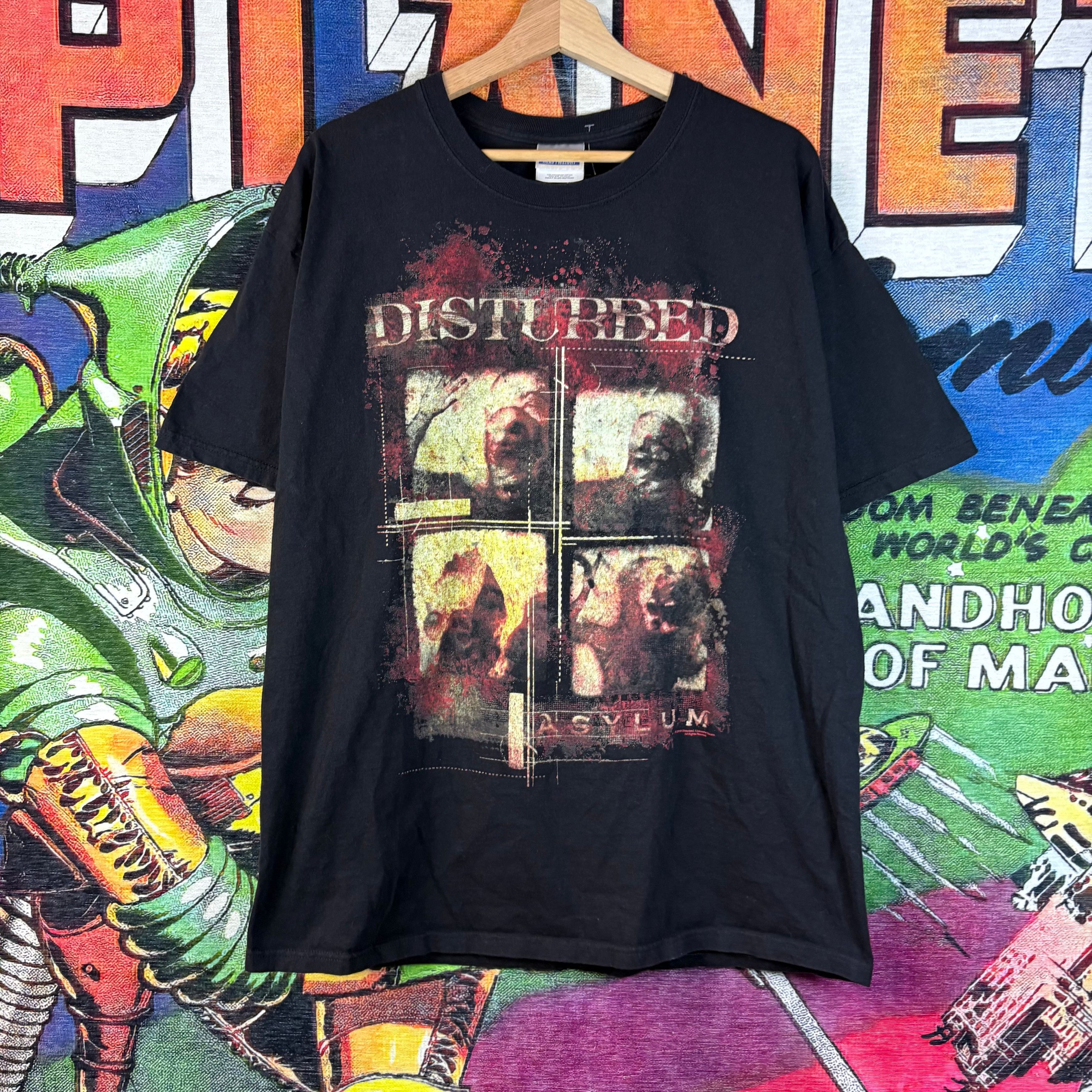 Band Tees Y2K Disturbed "Asylum" Tee Size XL Size US XL / EU 56 / 4 - 1 Thumbnail