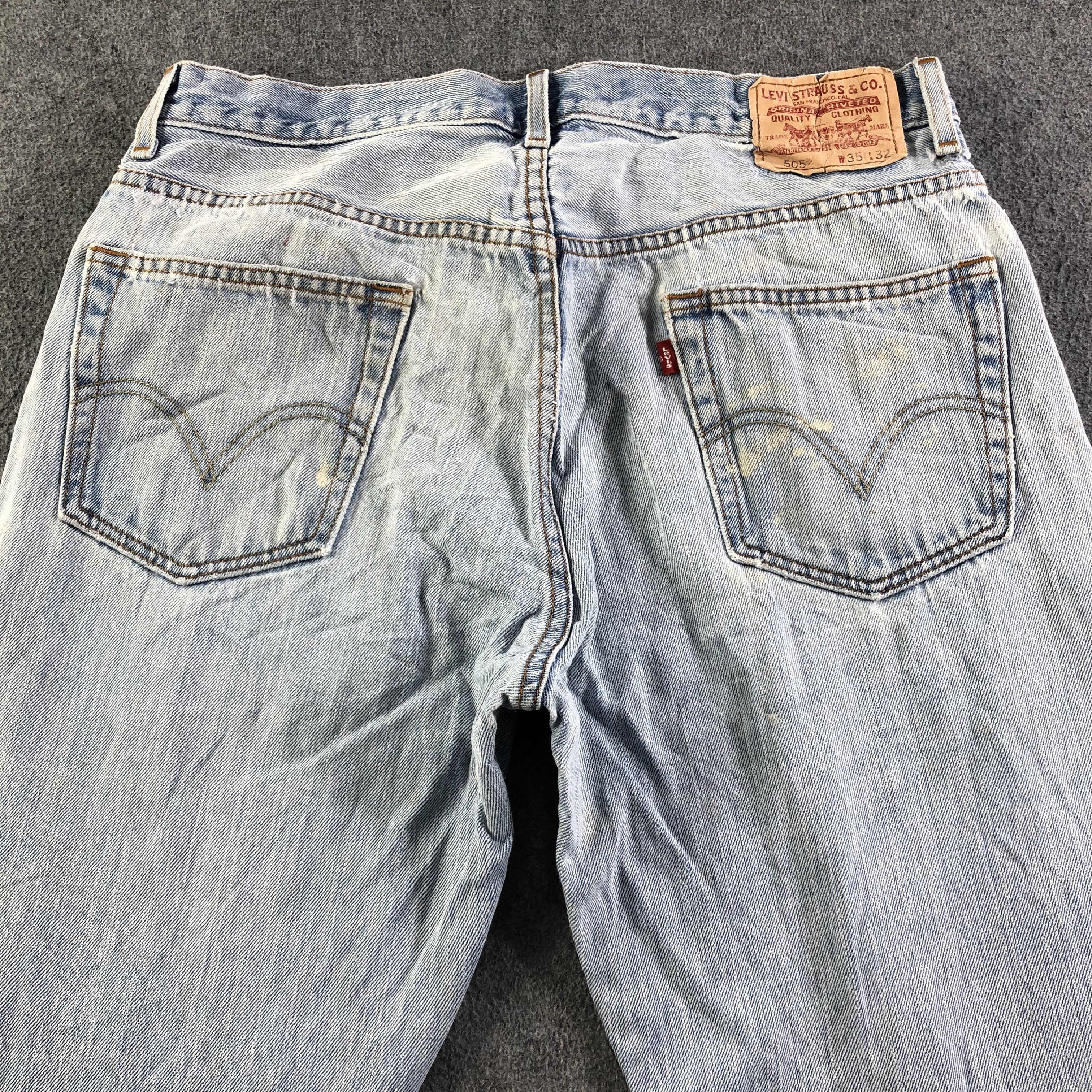 Levi's Vintage Light Wash Levis 505 Jeans-J3336 Size US 34 / EU 50 - 4 Thumbnail