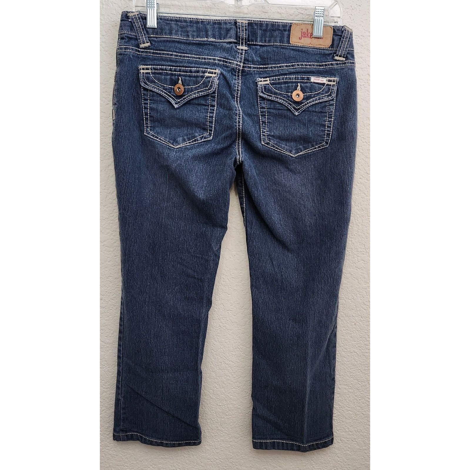 Other Jake Jeans Dark Blue Bella Flap Pockets Cropped Jeans 9 Size 30" / US 8 / IT 44 - 2 Thumbnail