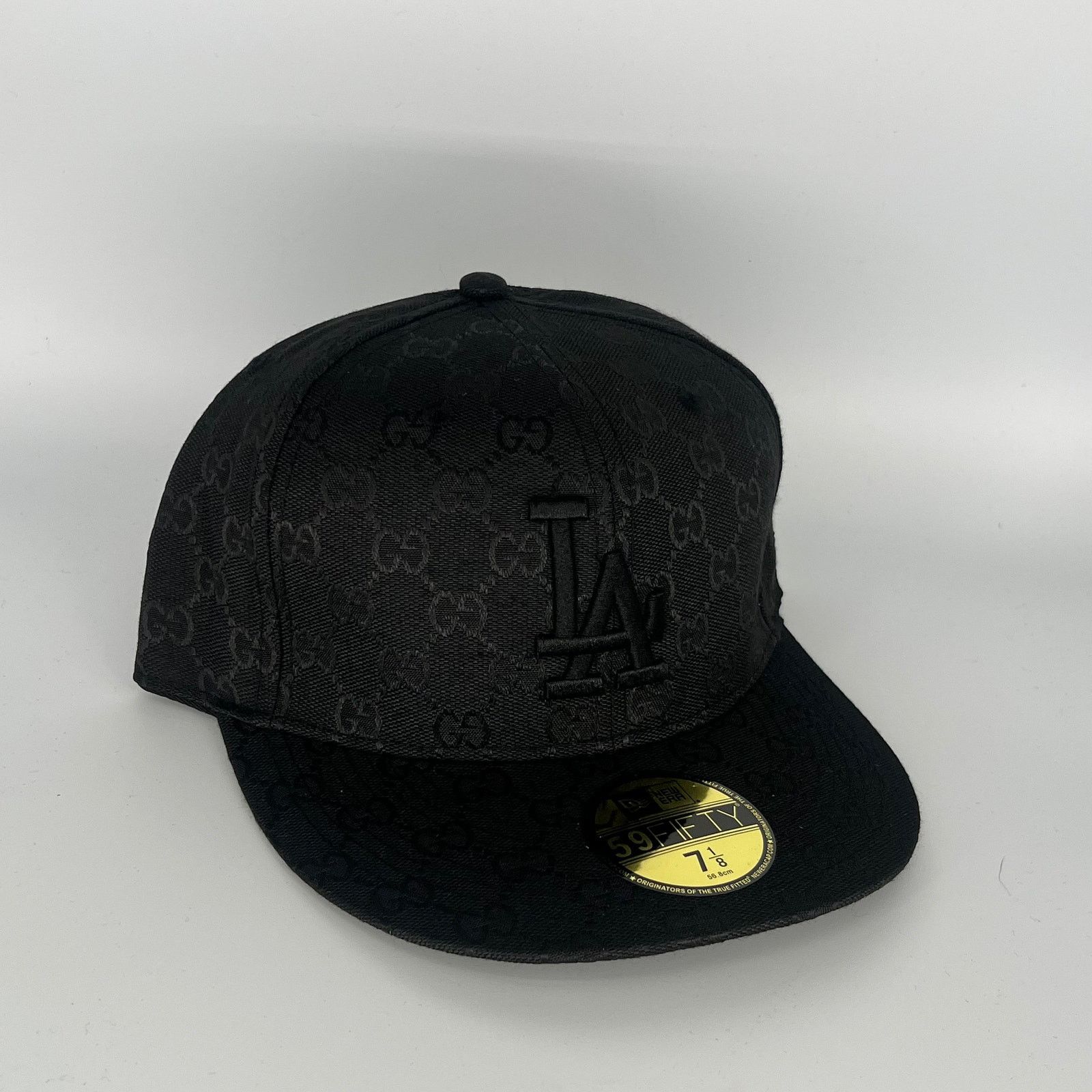 New Era Size 7 1/8 Black Los Angeles Dodgers New Era MLB 59Fifty Size ONE SIZE - 1 Thumbnail