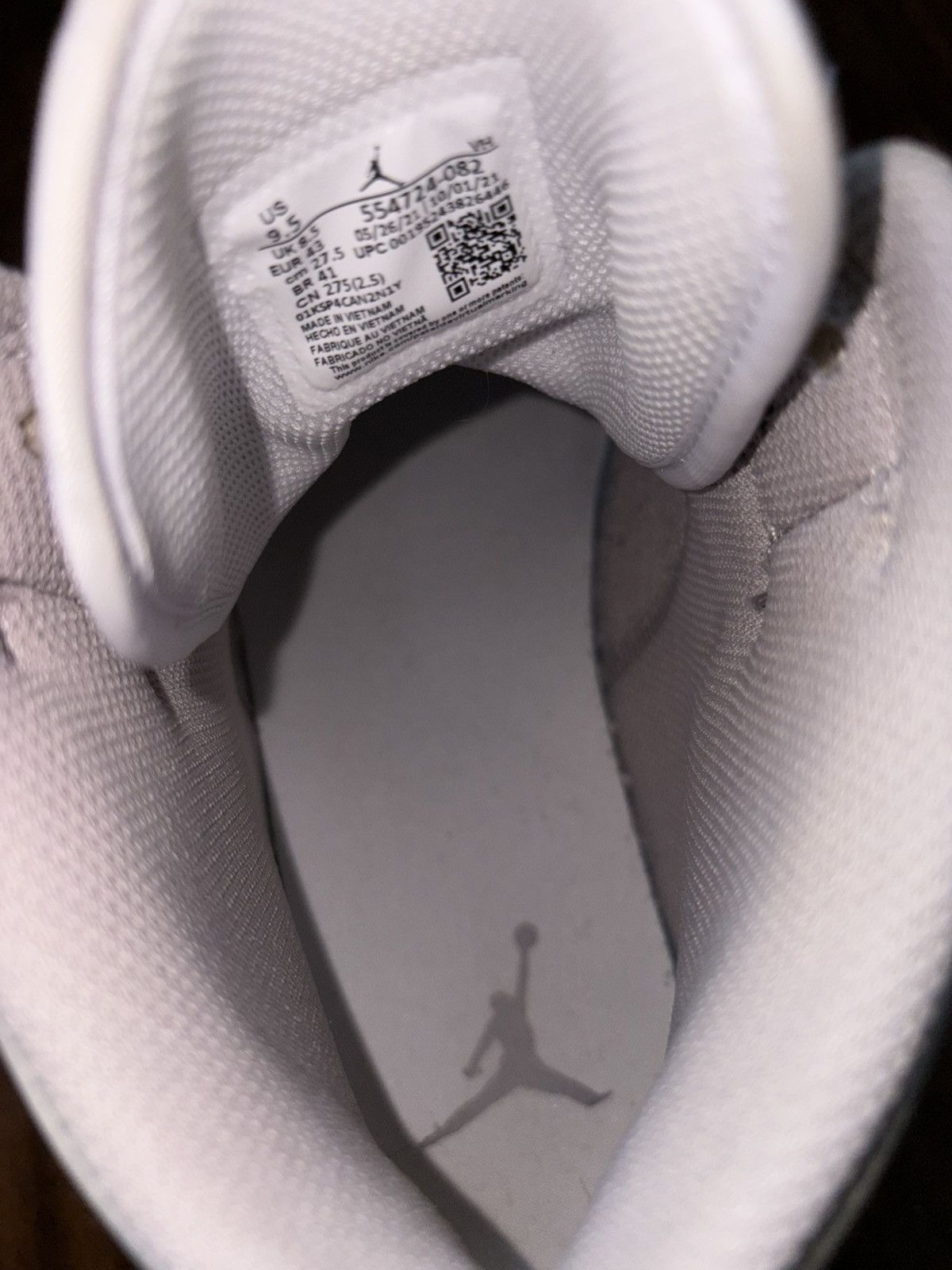 Jordan Brand × Nike Air Jordan 1 Mid ‘College Grey’ Size US 9.5 / EU 42-43 - 9 Thumbnail
