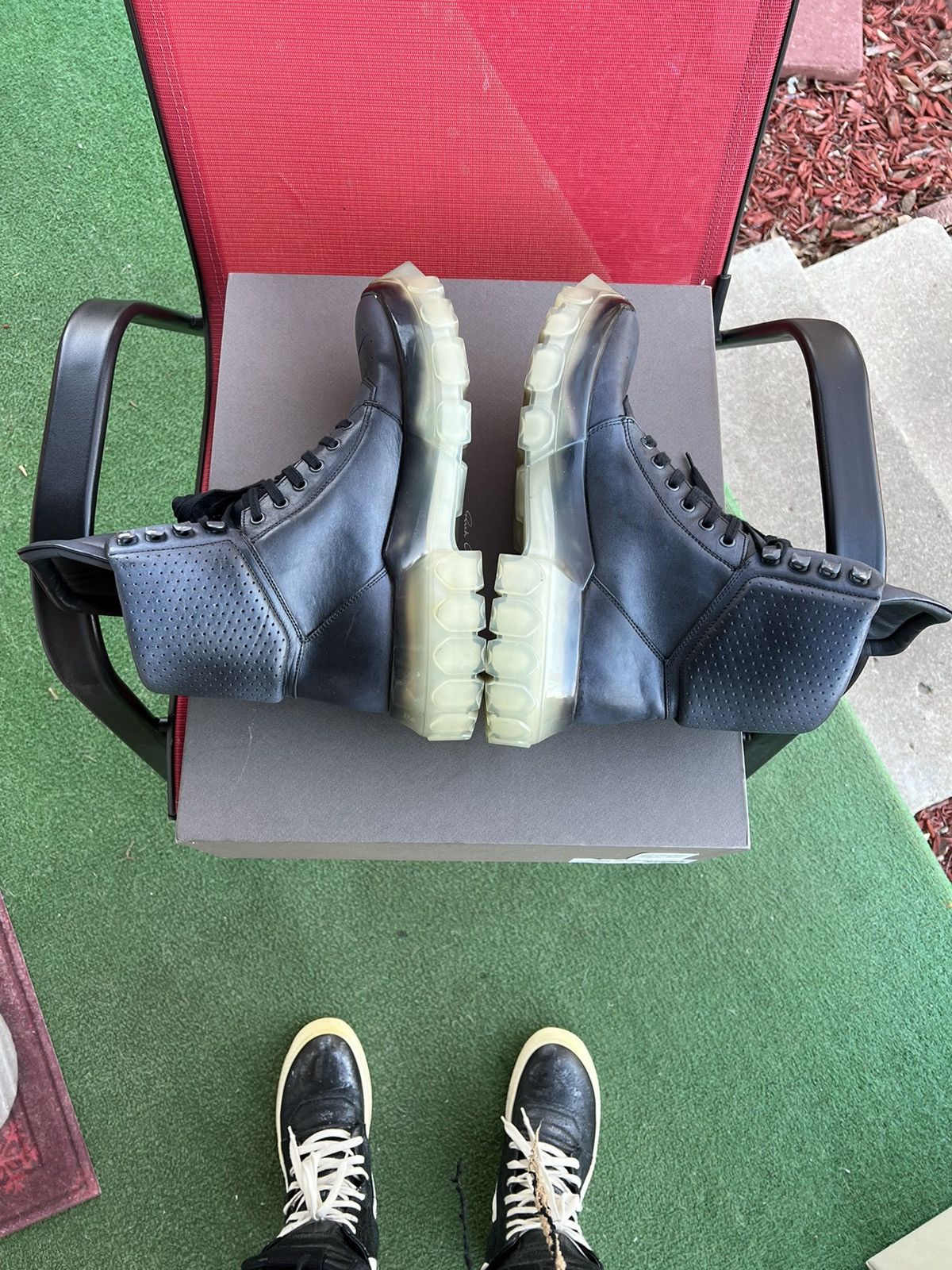 Rick Owens 2018 Tractor Dunks Gradient Black Size US 9 / EU 42 - 5 Thumbnail