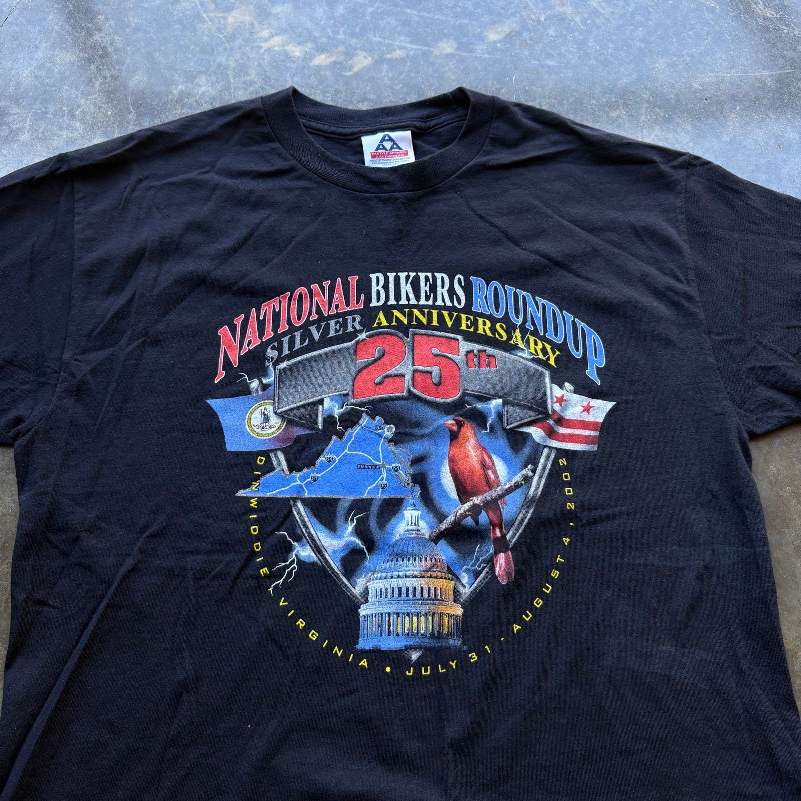 Harley Davidson Vintage 90s Biker Mc Club Harley T-shirt Size US L / EU 52-54 / 3 - 2 Thumbnail