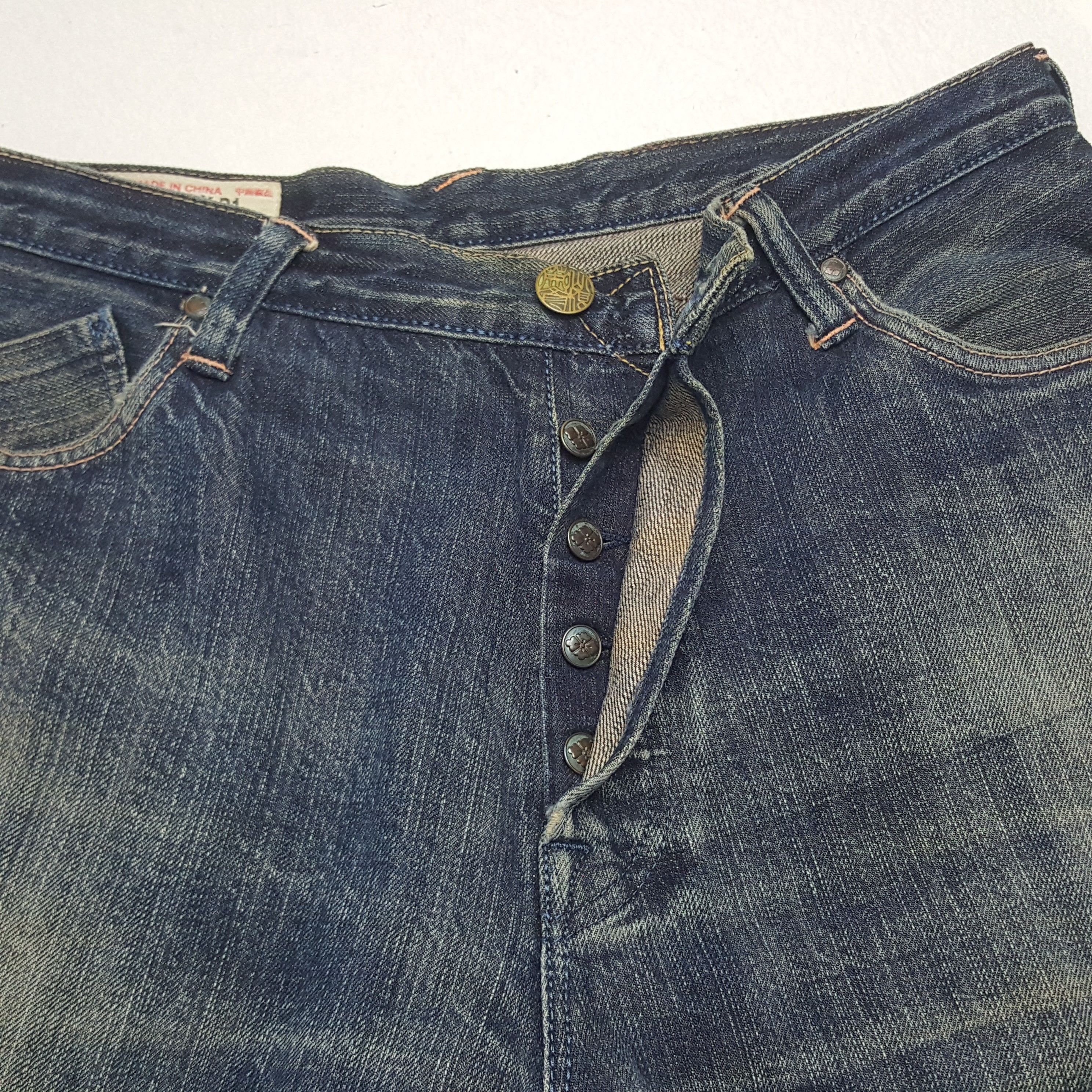 Japanese Brand × Vintage Vintage Evisu Yamane Selvedge Japanese Daicock Custom Jeans Size US 32 / EU 48 - 12 Thumbnail