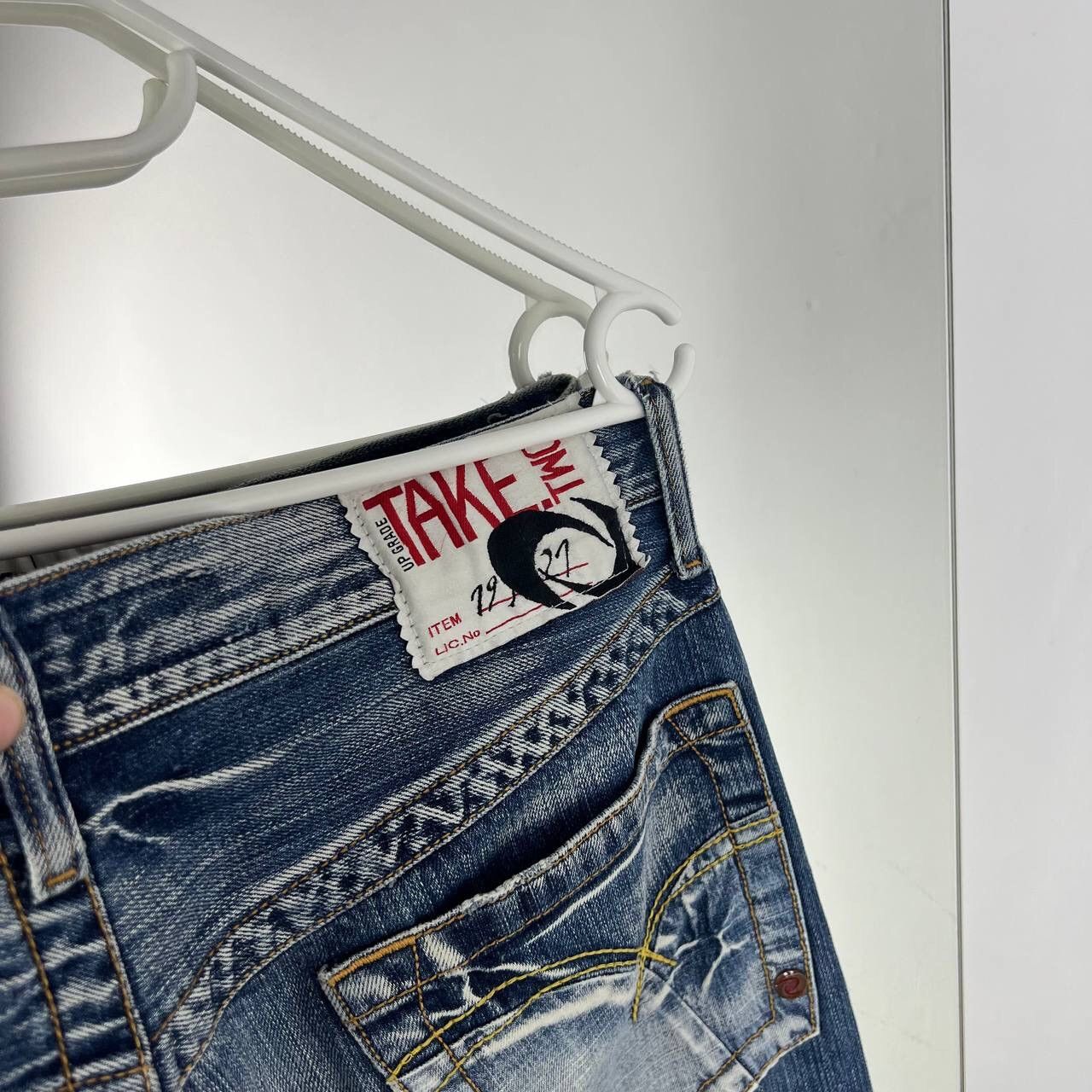 Vintage Italian Design Denim Pants Take Two Baggy Fit Y2k Style Size US 34 / EU 50 - 3 Thumbnail