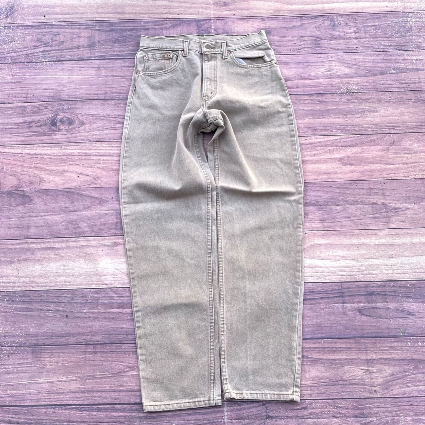 Levi's VINTAGE Levi's 550 Jeans Mens 32 USA Made 90s Medium Wash Straight Brown Denim Size US 32 / EU 48 - 6 Thumbnail