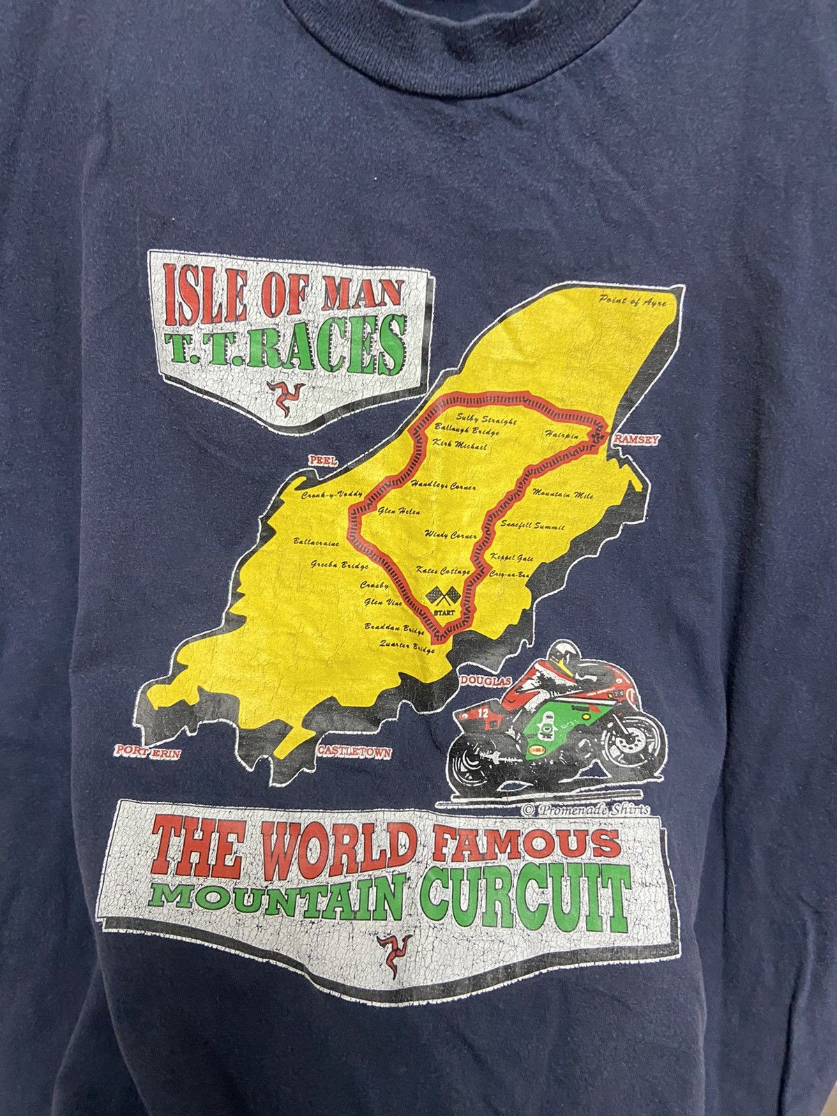 Other Isle of man Vintage T Shirt Big Logo Moto Racing Y2K Sport Size US L / EU 52-54 / 3 - 5 Thumbnail