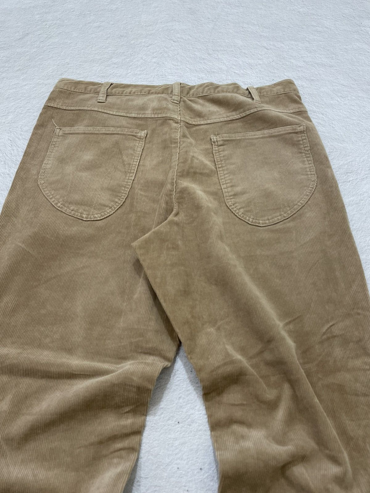 Japanese Brand 2000s Takeo Brown Corduroy Pants Wide Leg Y2K Japan Style Size US 33 - 9 Thumbnail