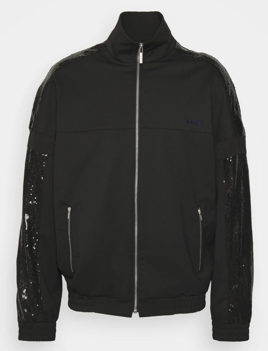 Other !DS! SS22 Koche Sequin Embroidered Logo Black Bomber Jacket Size US L / EU 52-54 / 3 - 7 Thumbnail