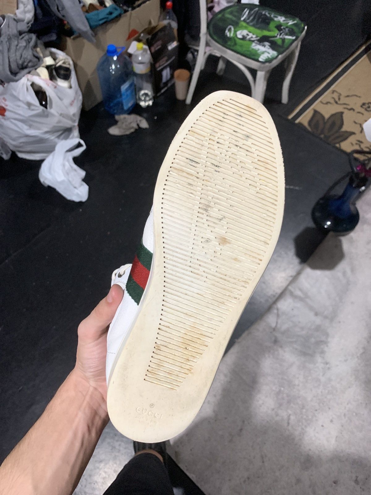 Gucci Gucci High Top Leather Sneaker Shoes Size US 7.5 / EU 40-41 - 9 Thumbnail