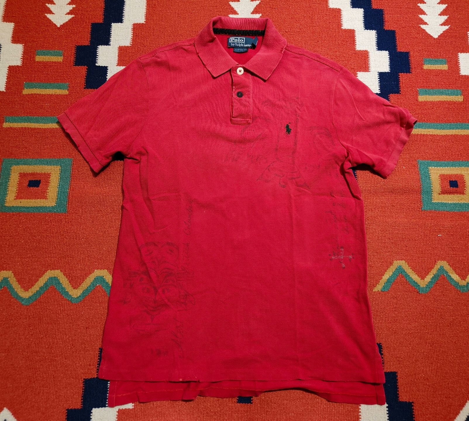 RRL Ralph Lauren RRL Vintage Navajo Southwest Polo Size US M / EU 48-50 / 2 - 1 Thumbnail