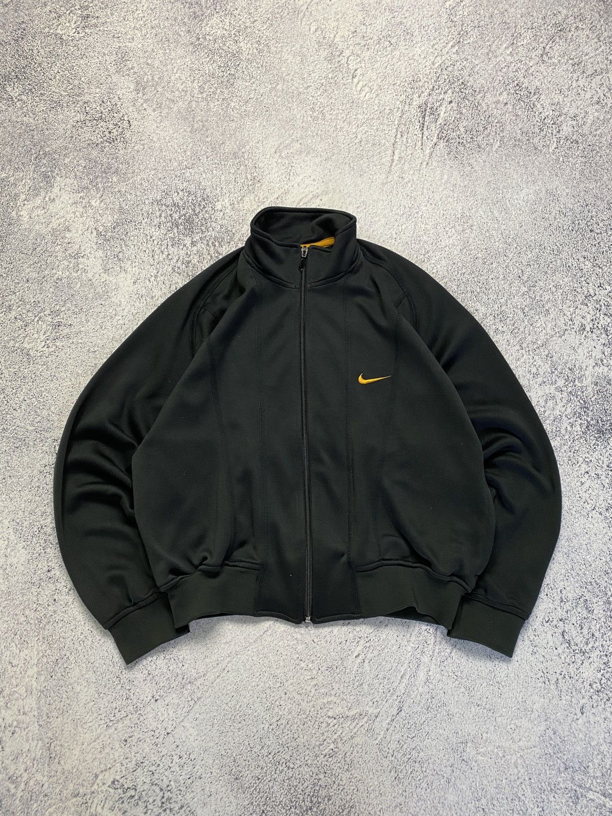 Nike Vintage Y2K Nike Drill Big Swoosh Track Jacket 90’s Size L / US 10 / IT 46 - 1 Thumbnail