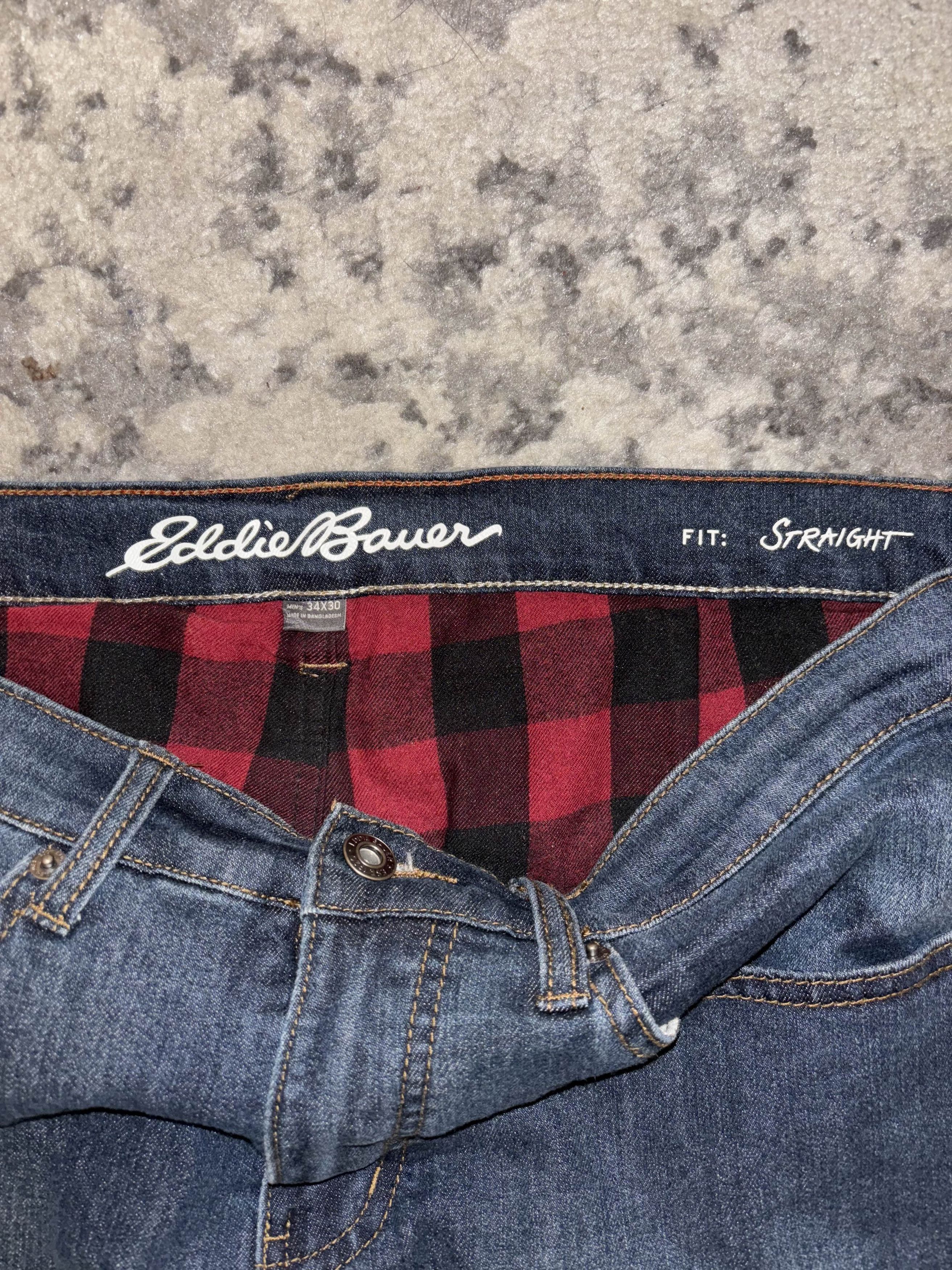 Eddie Bauer 00s Eddie Bauer Flannel Lined Jeans Size US 34 / EU 50 - 4 Thumbnail