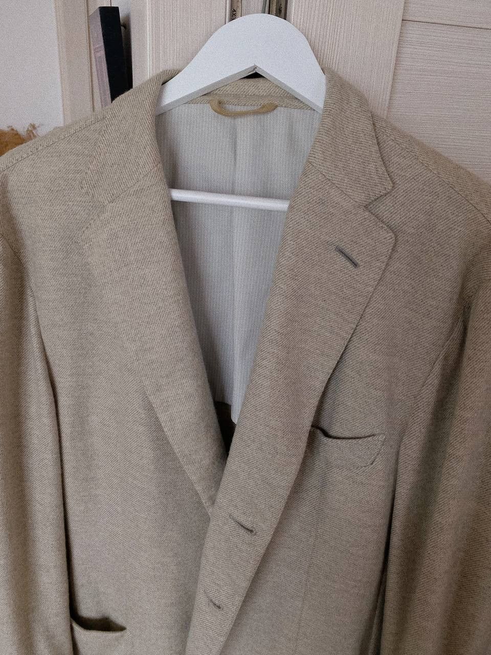 Ermenegildo Zegna Ermenegildo Zegna Oasi Cashmere Blazer 2023 Beige Size 54R - 4 Thumbnail