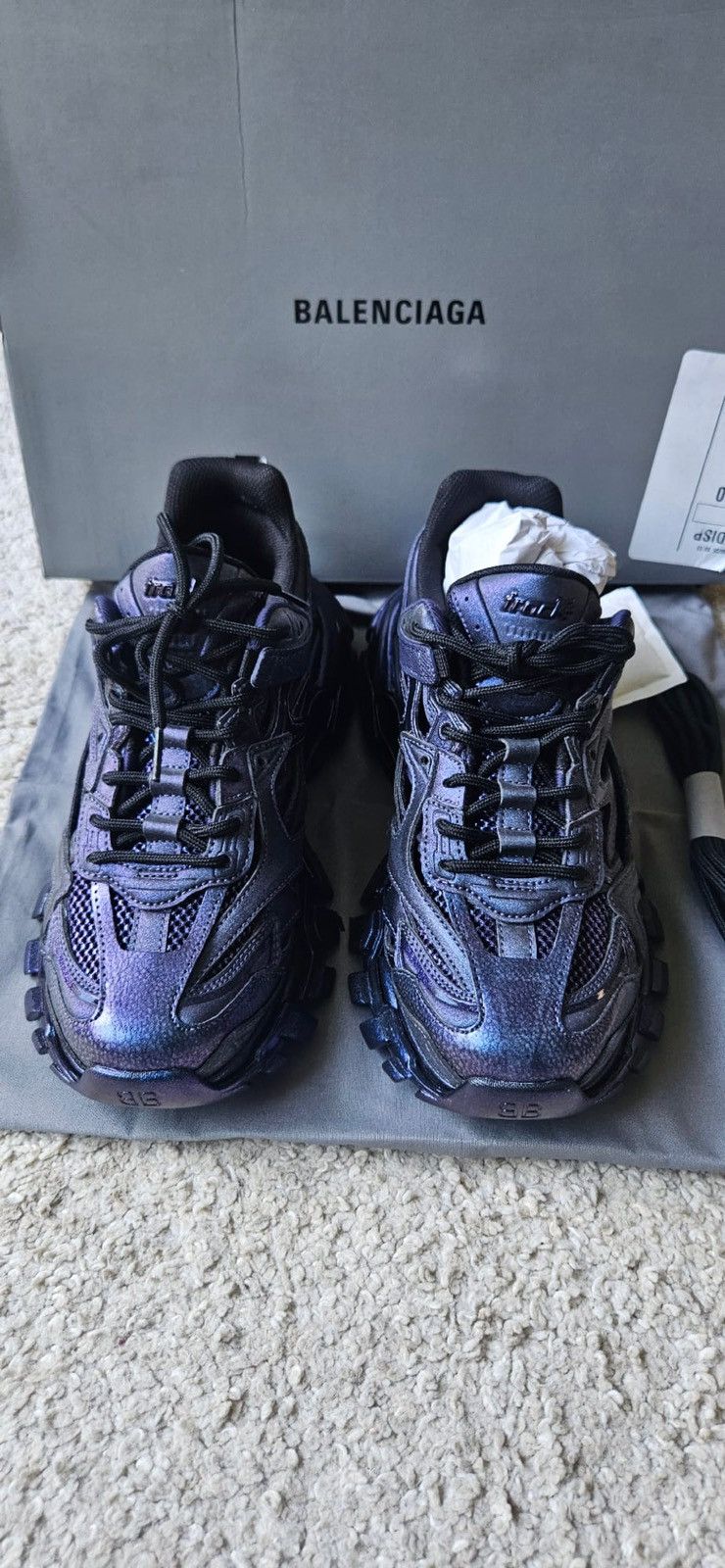 Balenciaga Balenciaga track 2 Metallic purple Size US 10 / IT 40 - 1 Thumbnail