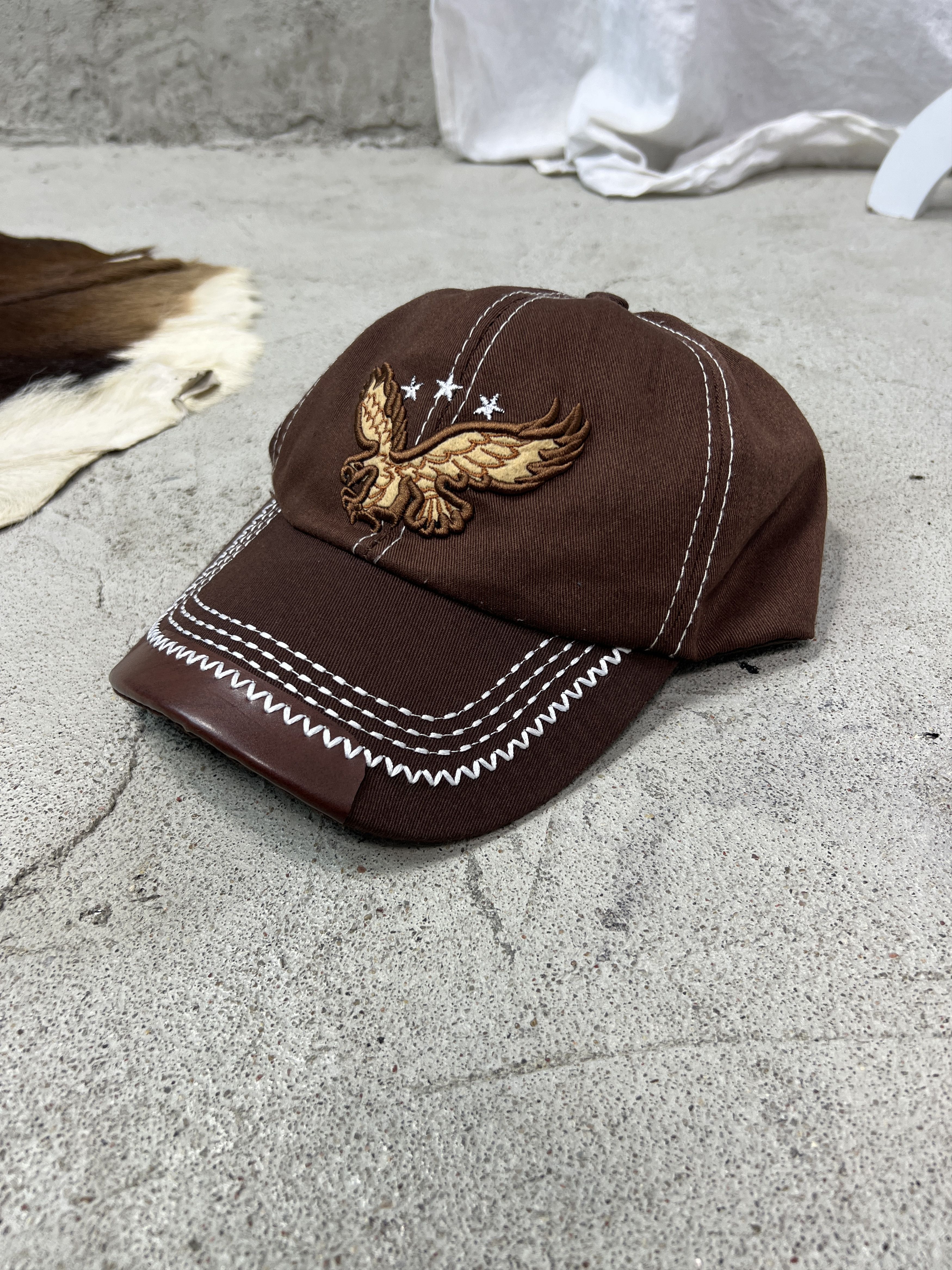 Vintage Vintage Streetwear Hip Hop Skater Sporty Eagle Hat Y2K Size ONE SIZE - 1 Thumbnail