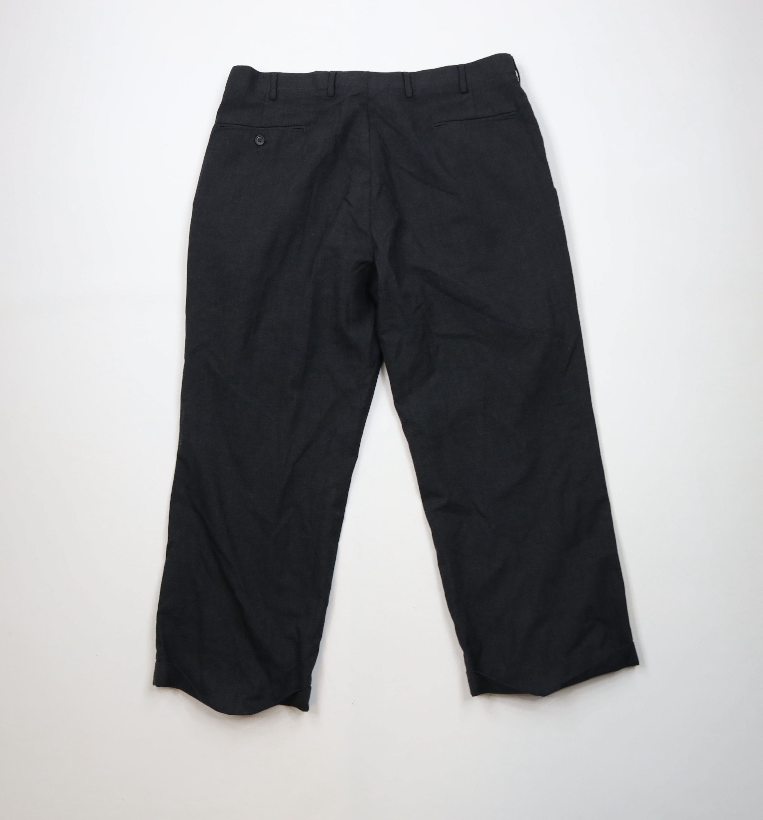 Vintage Vintage 90s Streetwear Pleated Wide Leg Chino Pants Gray Size US 36 / EU 52 - 11 Thumbnail