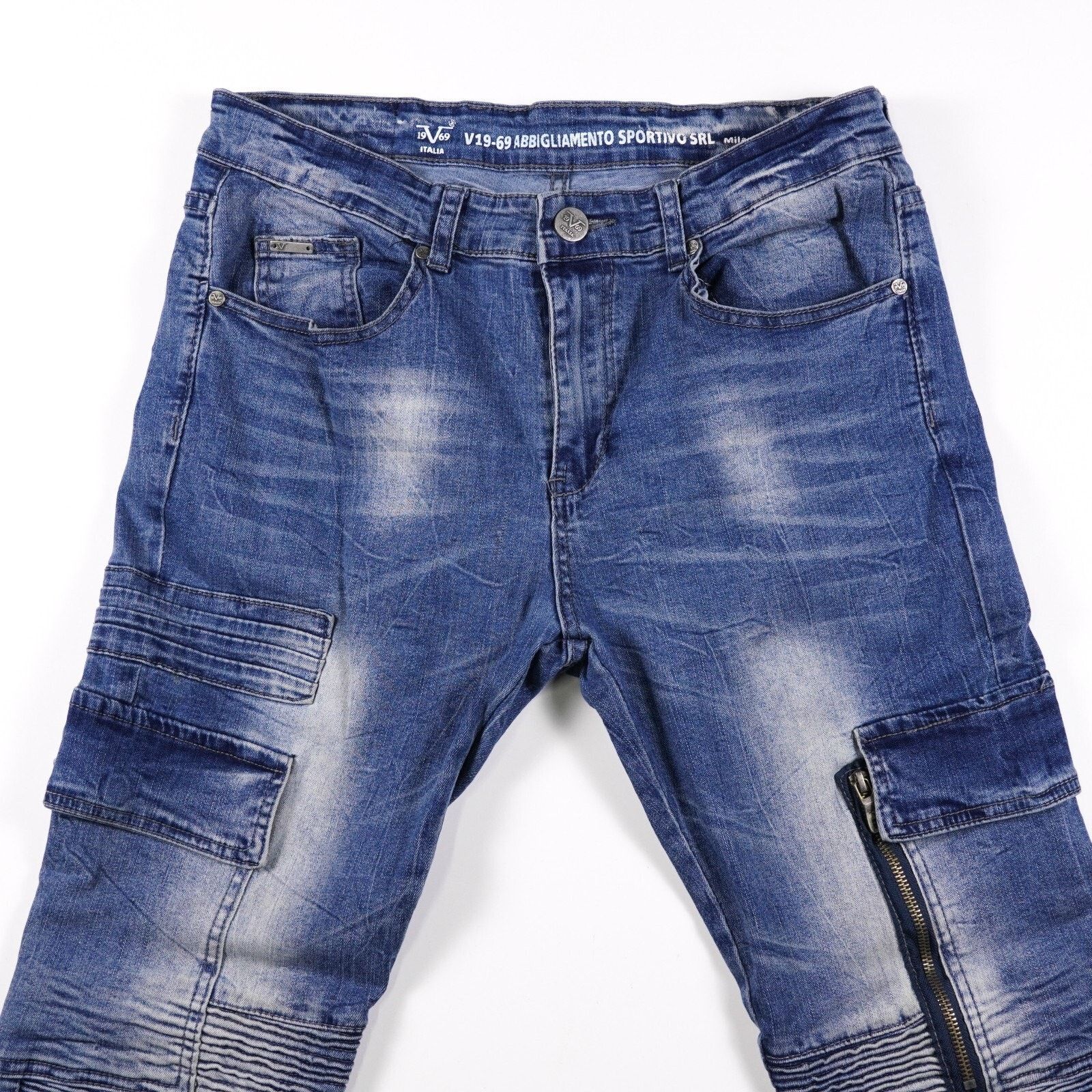Other 19V69 Italia Denim Slim Skinny Jeans Straight Pants W34 L32 Size 34" / US 12 / IT 48 - 5 Thumbnail