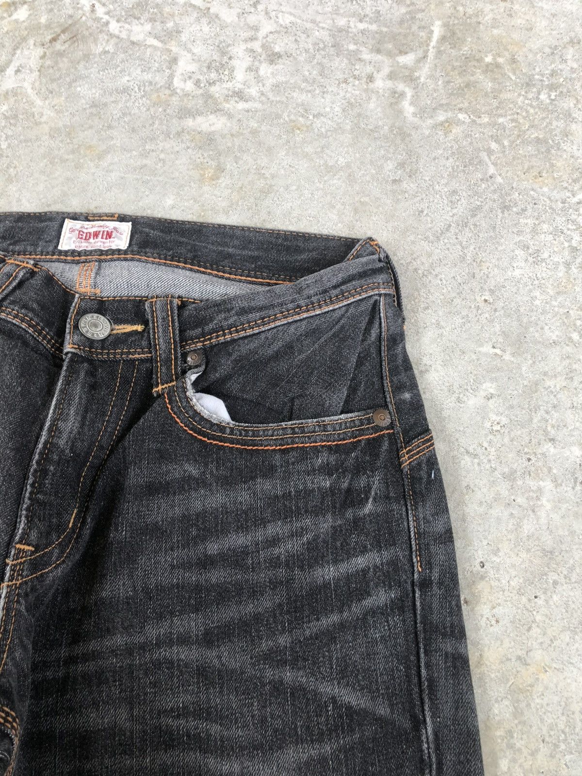 If Six Was Nine Edwin Exclusive Flared Jeans Distressed Jeans Size US 31 - 15 Thumbnail