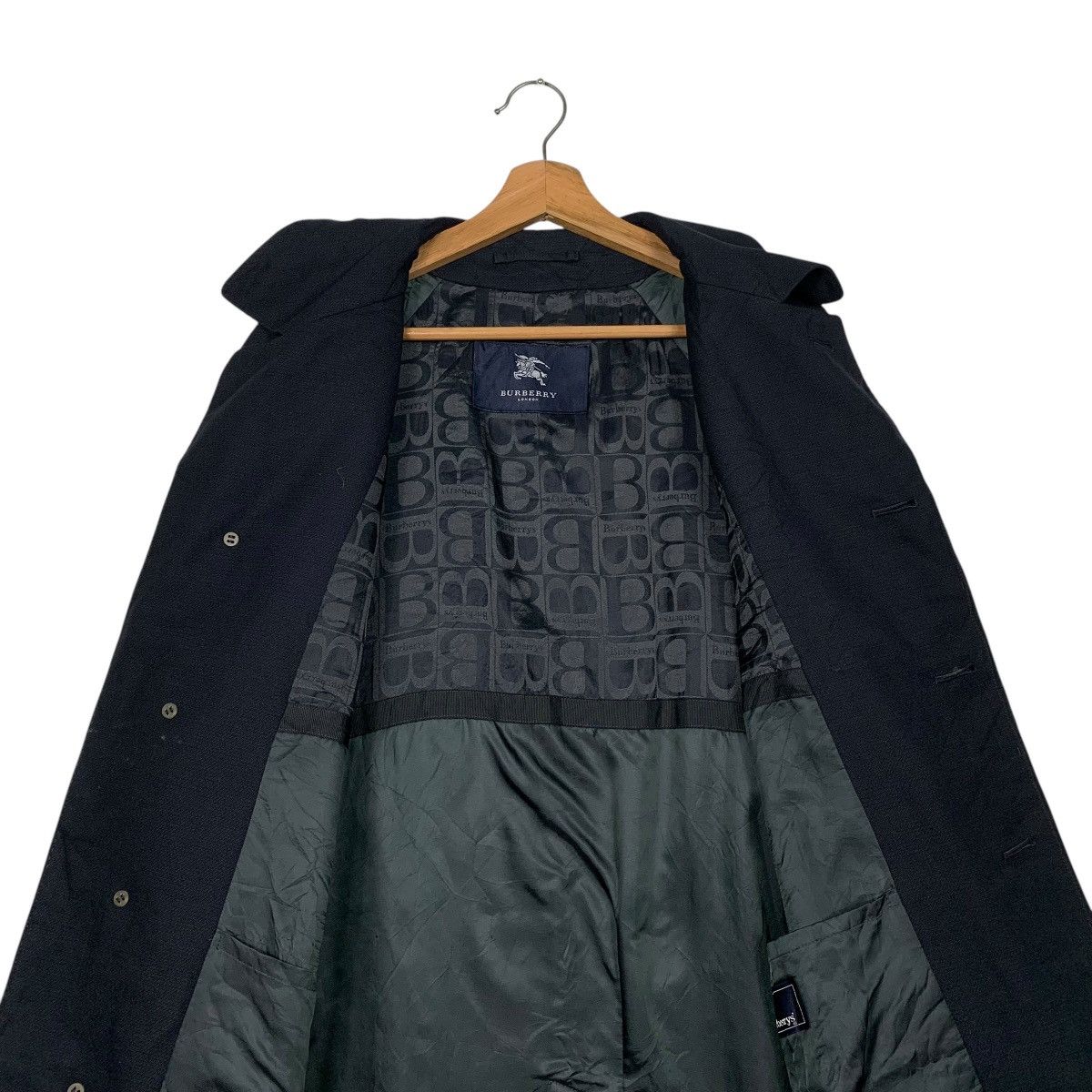 Burberry Vintage Burberry London Wool Trench Coat Size US L / EU 52-54 / 3 - 13 Thumbnail