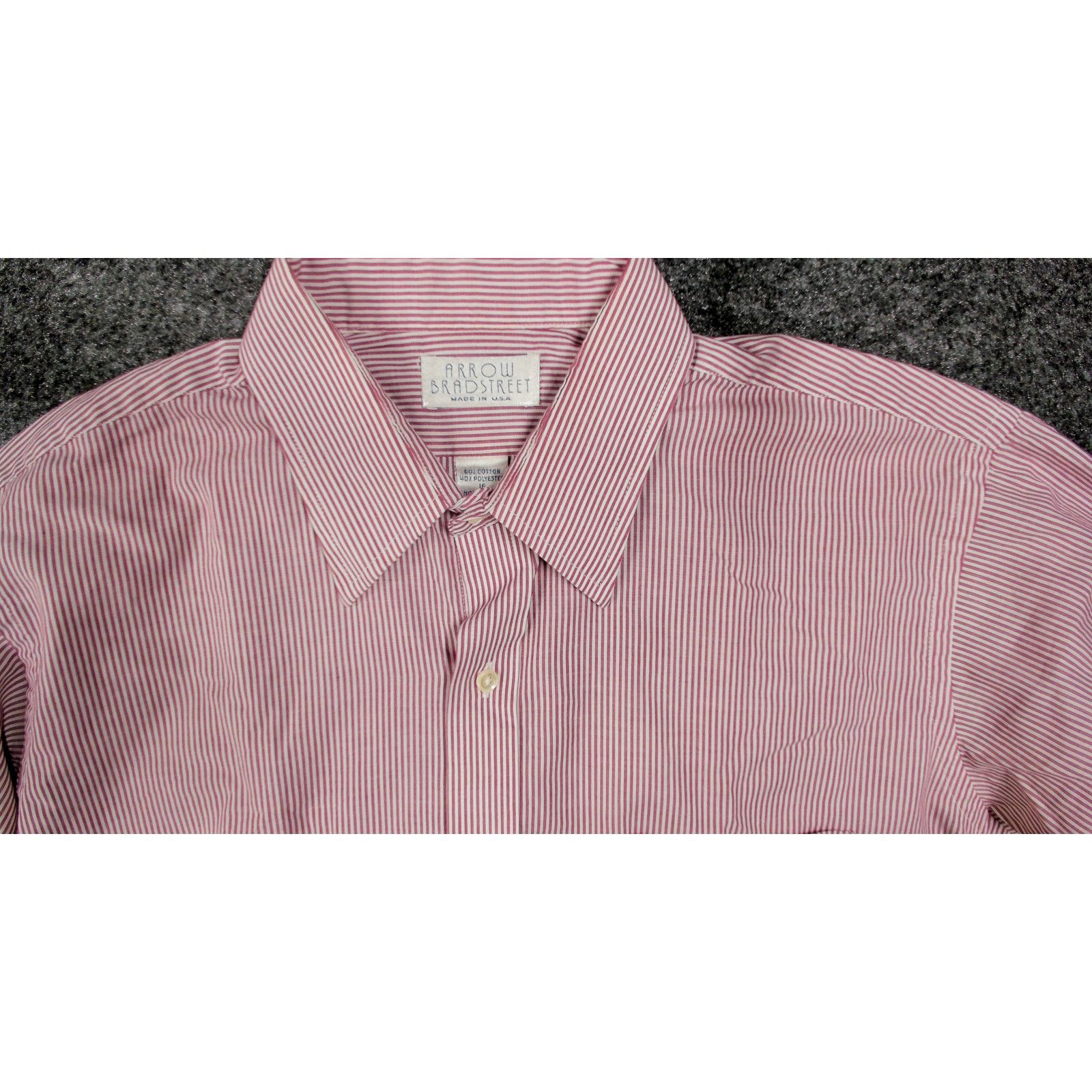 Arrow 80s Arrow Bradstreet Micro Stripe Oversized Shirt L USA Made Size US L / EU 52-54 / 3 - 7 Thumbnail