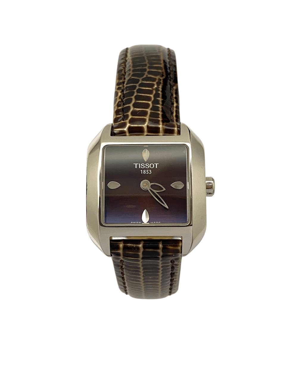 Tissot Tissot T Wave Square Steel Bracelet Quartz Swiss Wrist Watch Size ONE SIZE - 7 Thumbnail