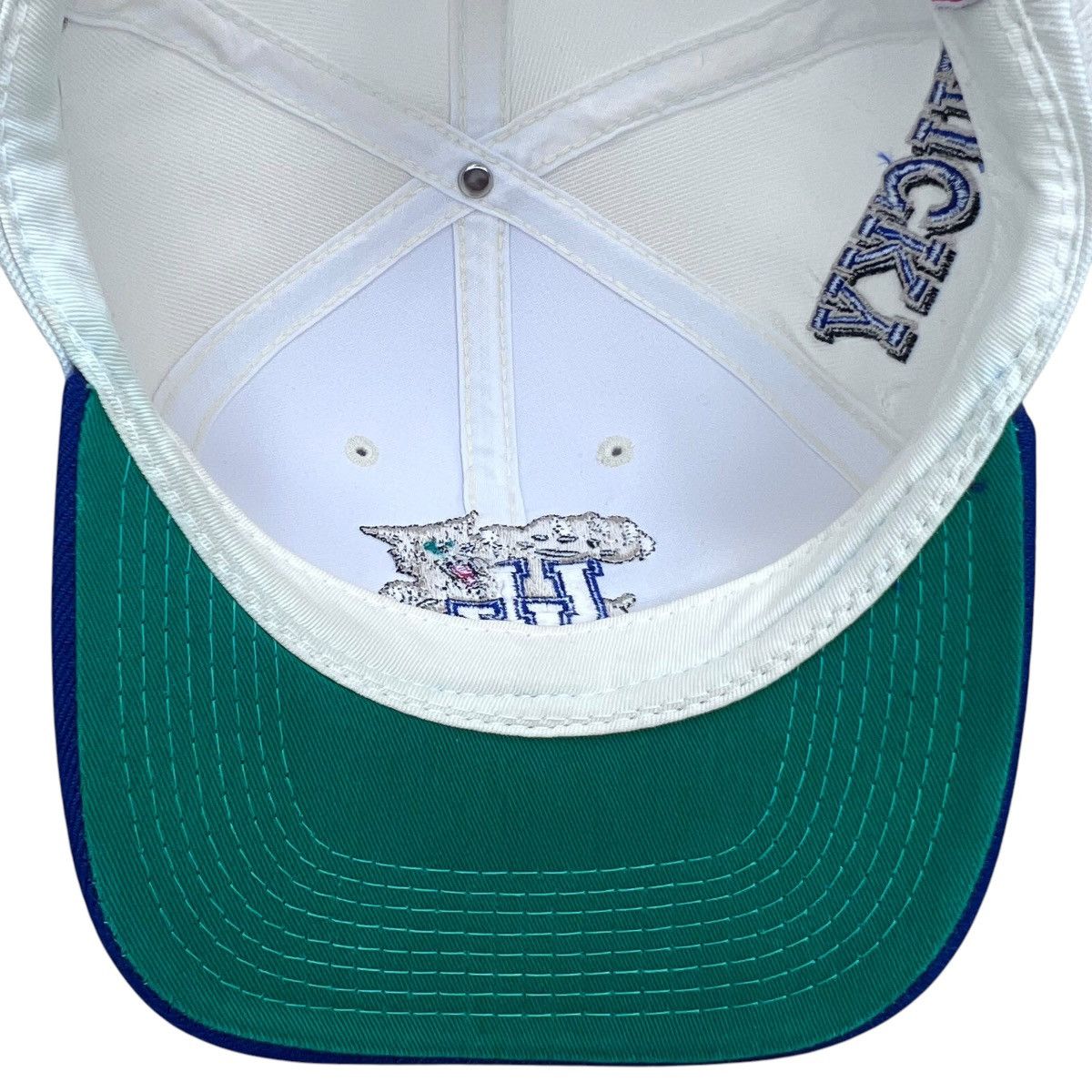 NCAA × Sports Specialties × Vintage 90s NCAA Kentucky Wildcats Side Wave Sports Specialties Hat Size ONE SIZE - 10 Thumbnail