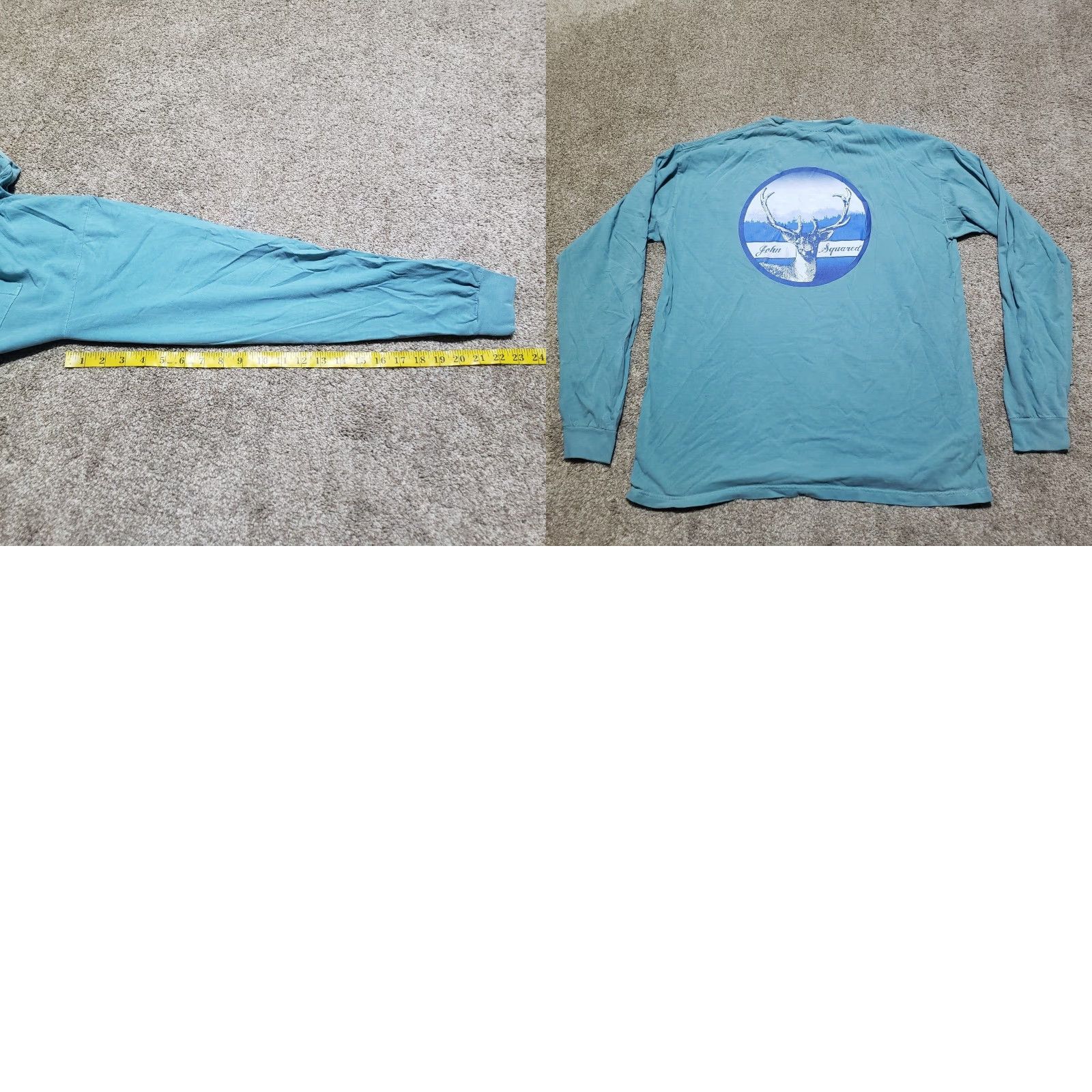 Dsquared2 VINTAGE Unbranded Blue Long Sleeve Shirt Hunting Deer Adult Men's L Large 90s Size US L / EU 52-54 / 3 - 8 Thumbnail