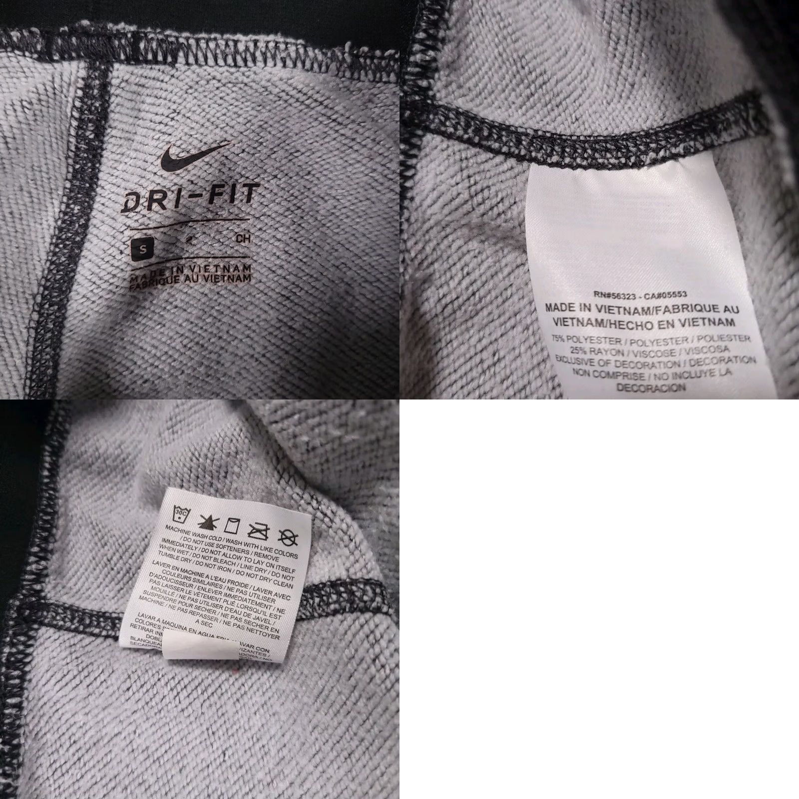 Nike Nike Dri-Fit Capri Crop Sweatpants Capri-Length Fitted Pull On Womens Small Gray Size 28" / US 6 / IT 42 - 9 Thumbnail