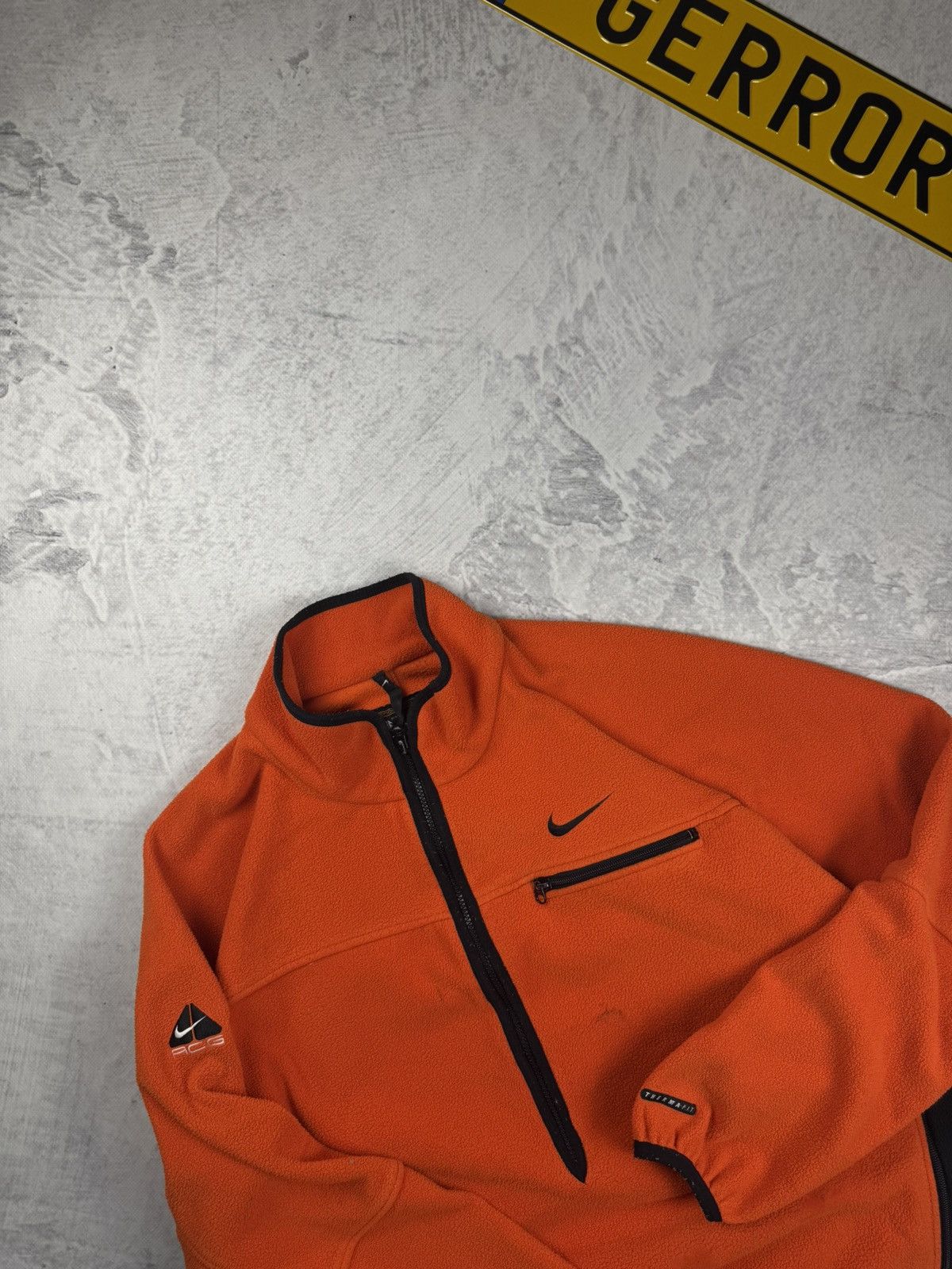 Nike × Nike ACG × Vintage NIKE ACG VINTAGE 1/3 ZIP BASIC LOGO OVERSIZE SWEATSHIRT Size US XL / EU 56 / 4 - 5 Thumbnail