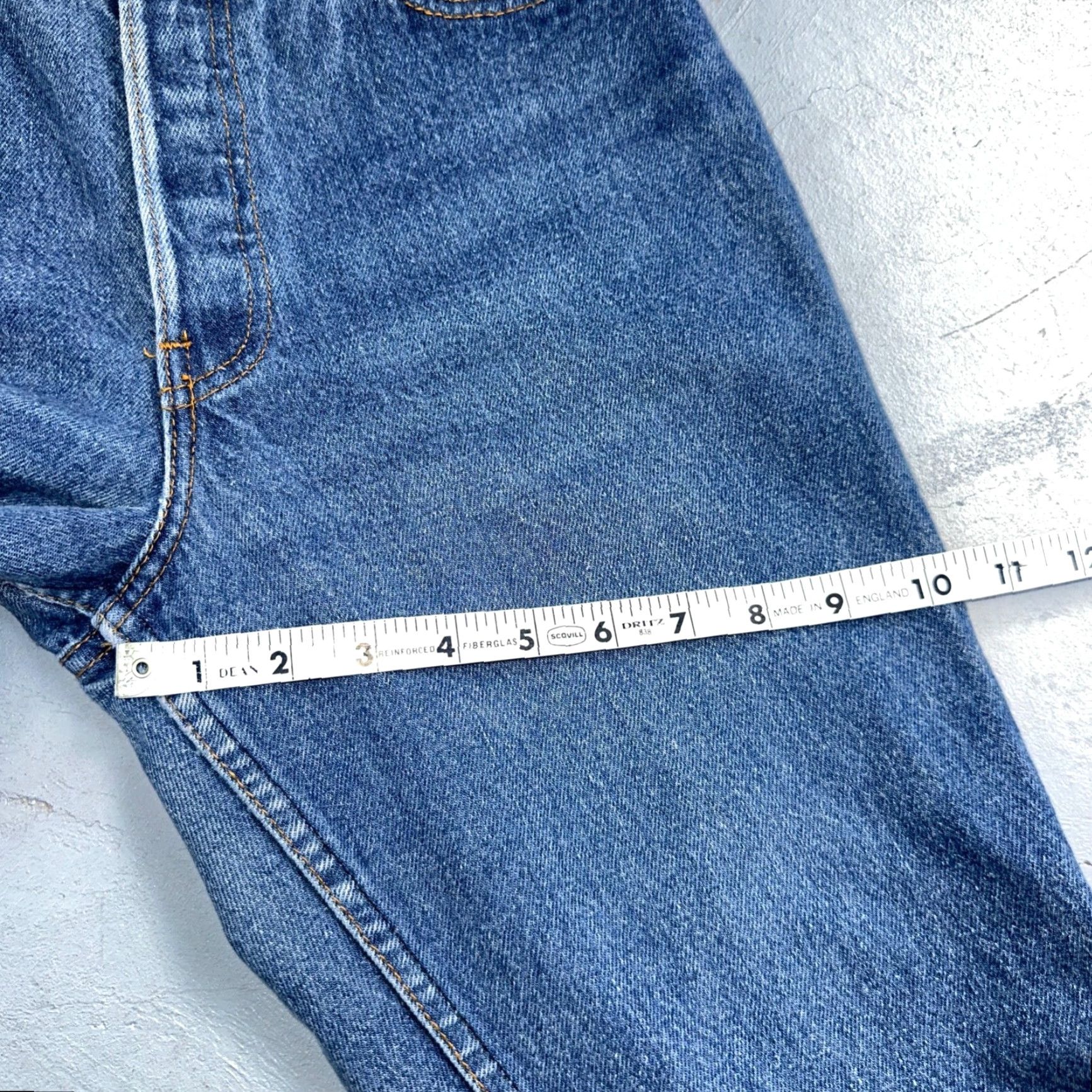 Levi's VINTAGE Levis 501 Jeans 80s USA Blue Straight Leg XX Med Wash 26501 25x27 Size 42" / US 20 - 7 Thumbnail