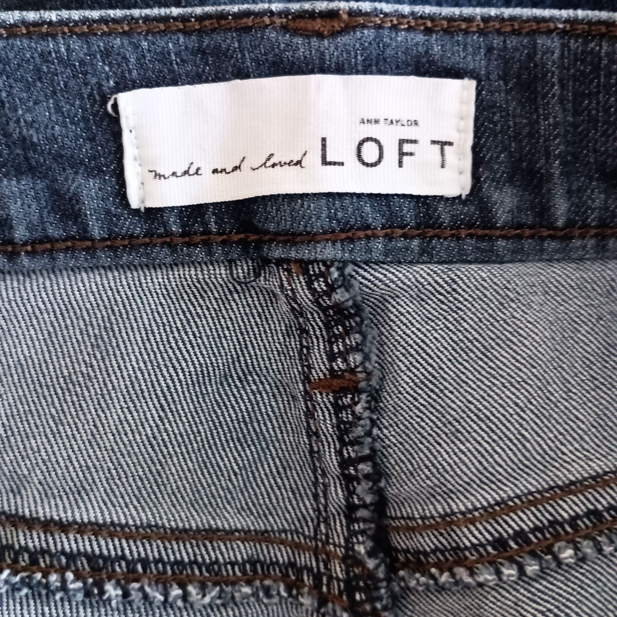Loft Ann Taylor LOFT Modern Skinny Jeans Women's 10 Mid Rise 27 I Size 30" / US 8 / IT 44 - 9 Thumbnail