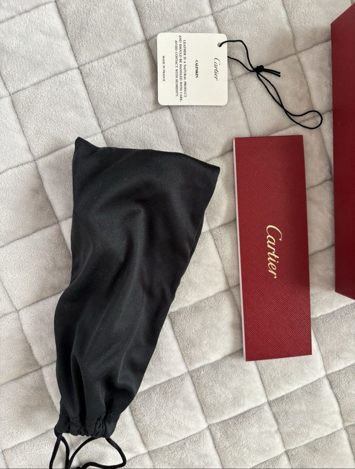 Cartier Cartier Sunglasses: Edition Santos Dumont - Calfskin Leather Size ONE SIZE - 10 Thumbnail