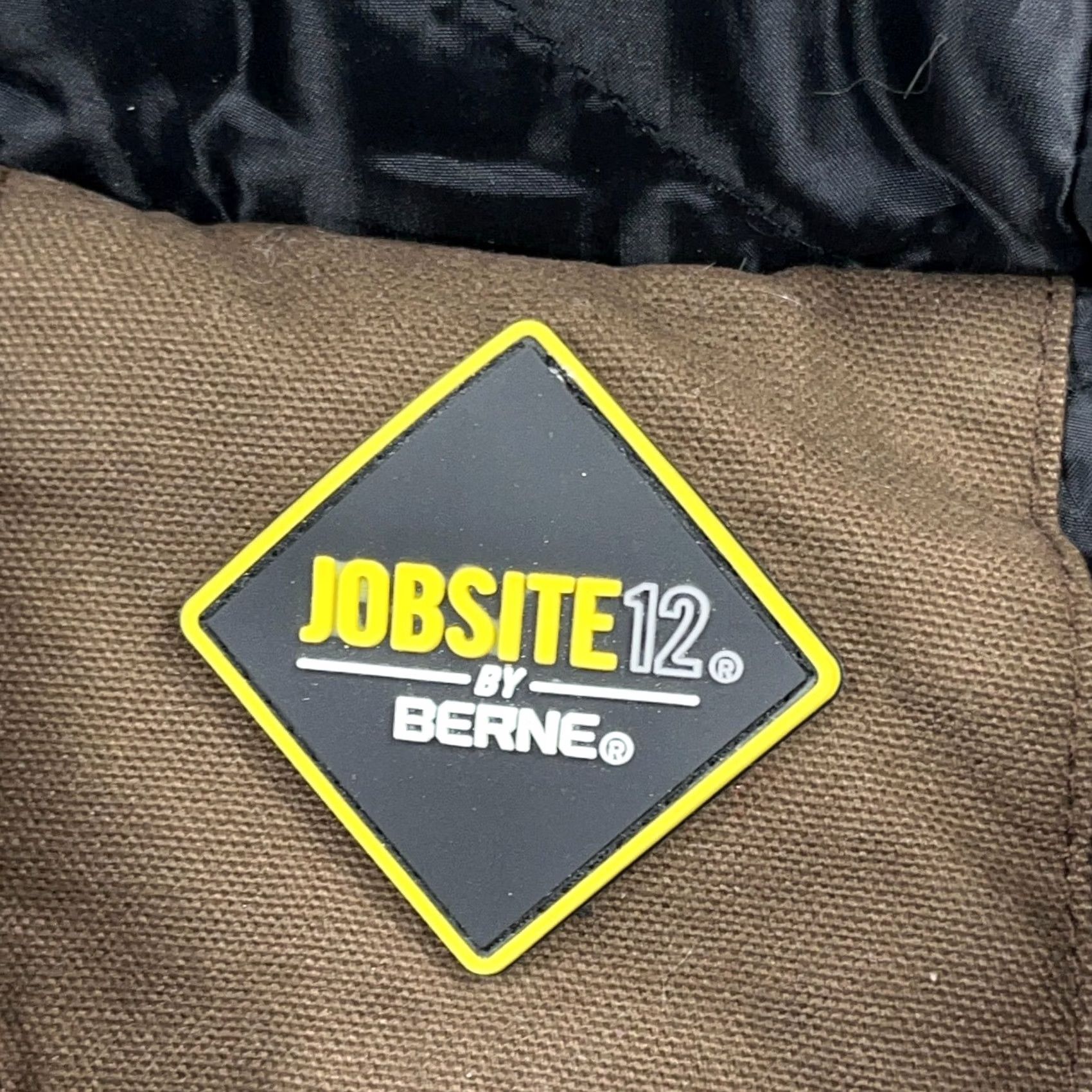 Vintage Berne Jacket Men XL Brown Canvas Full Zip Hooded Lined Bomber Jacket Size US XL / EU 56 / 4 - 4 Thumbnail