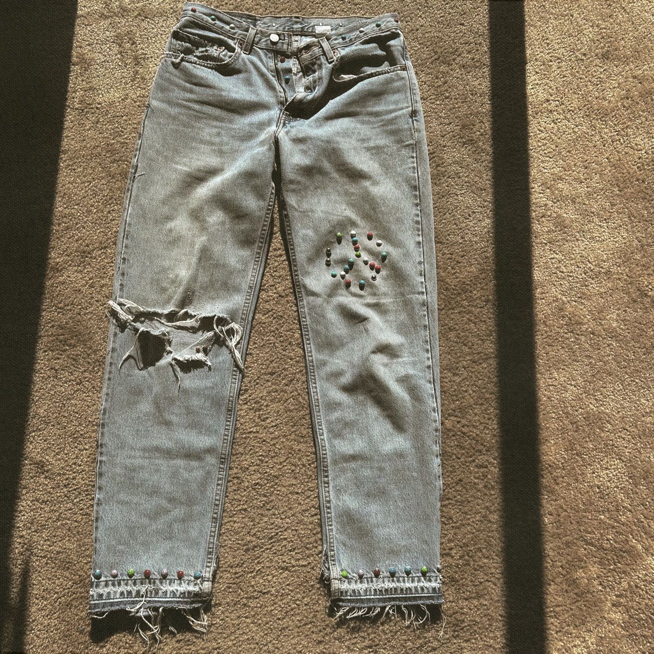 Handmade Brass castle denim Size US 31 - 5 Thumbnail