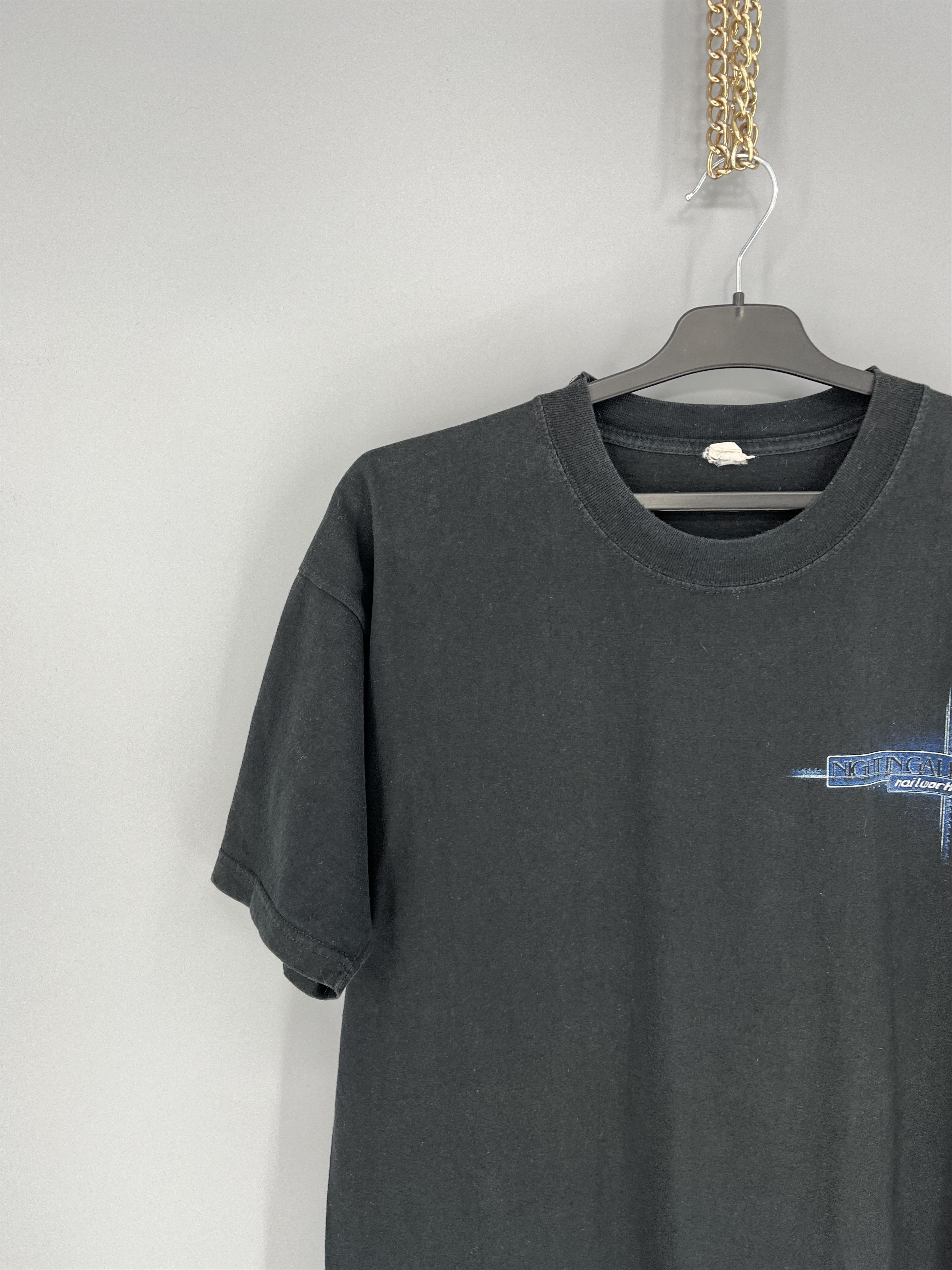 Band Tees × Vintage NIGHT IN GALES T-SHIRT "Nailwork" - absolute rarity, 1999 Size US XL / EU 56 / 4 - 5 Thumbnail