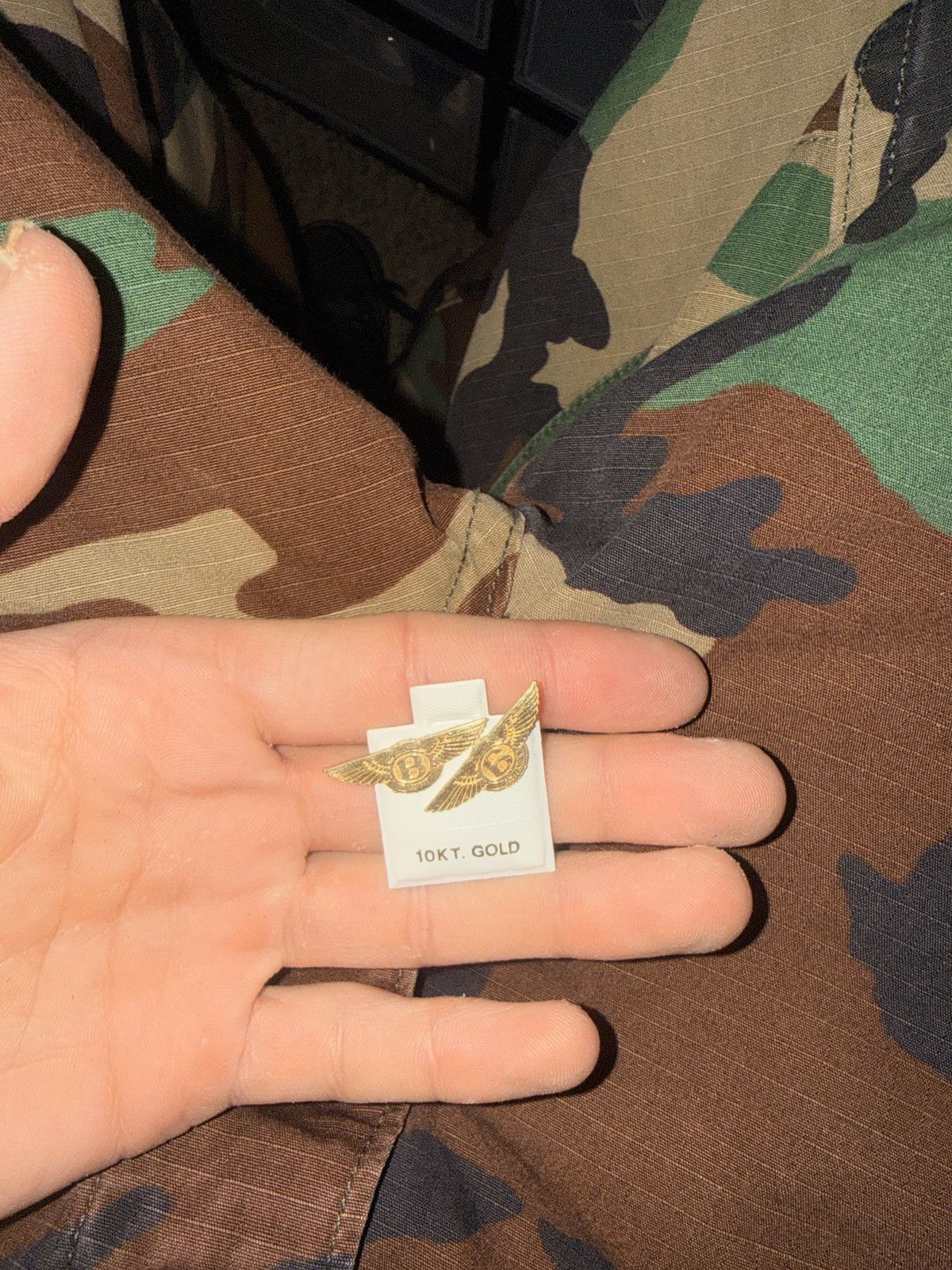 Other Solid 10k Gold Bentley earrings Size ONE SIZE - 1 Thumbnail