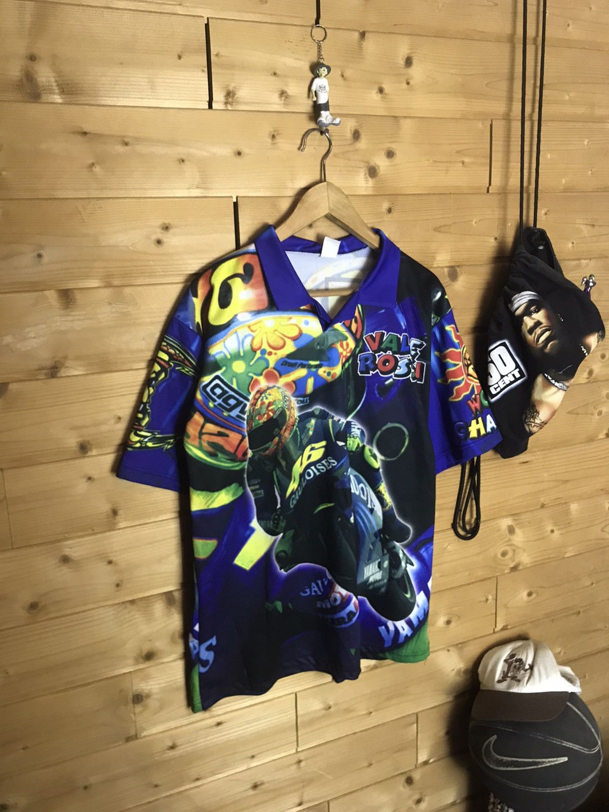 Vintage Vintage 90s Valentino Rossi the Doctor over print t-shirt Size US XL / EU 56 / 4 - 1 Thumbnail